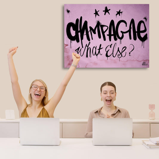 champagne kunst - Hans Breuker