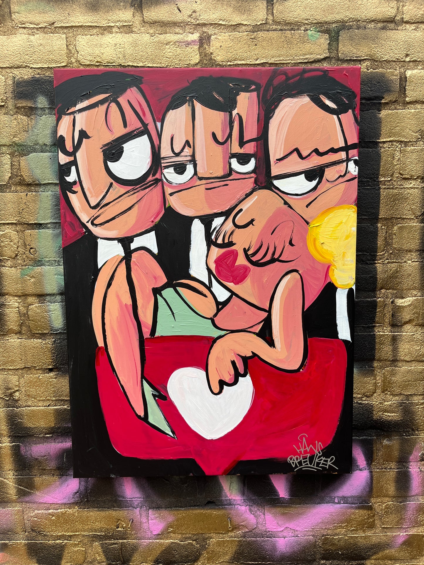 Social media Lovers. 50 x 70 cm.