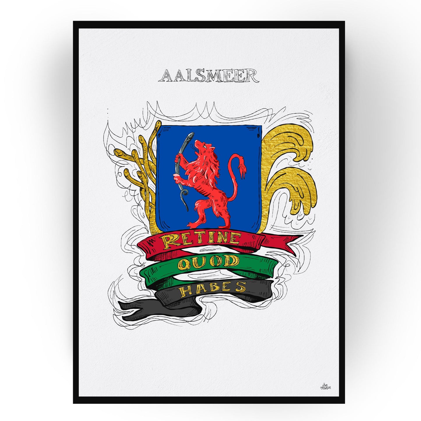 Gepersonaliseerd Stadswapen van Aalsmeer poster