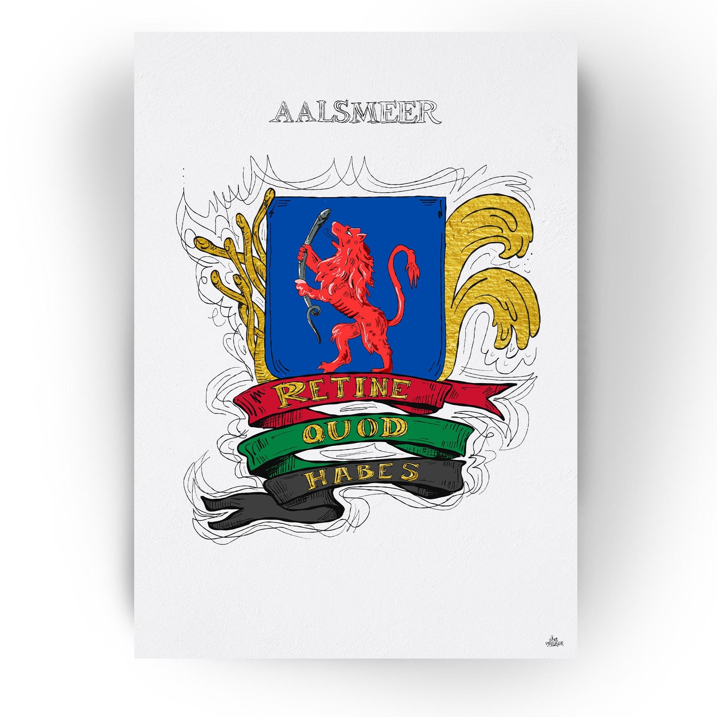 Gepersonaliseerd Stadswapen van Aalsmeer poster