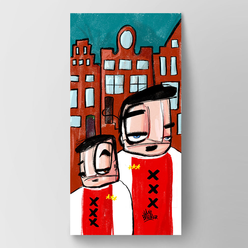 Ajax fan kunst muur 1