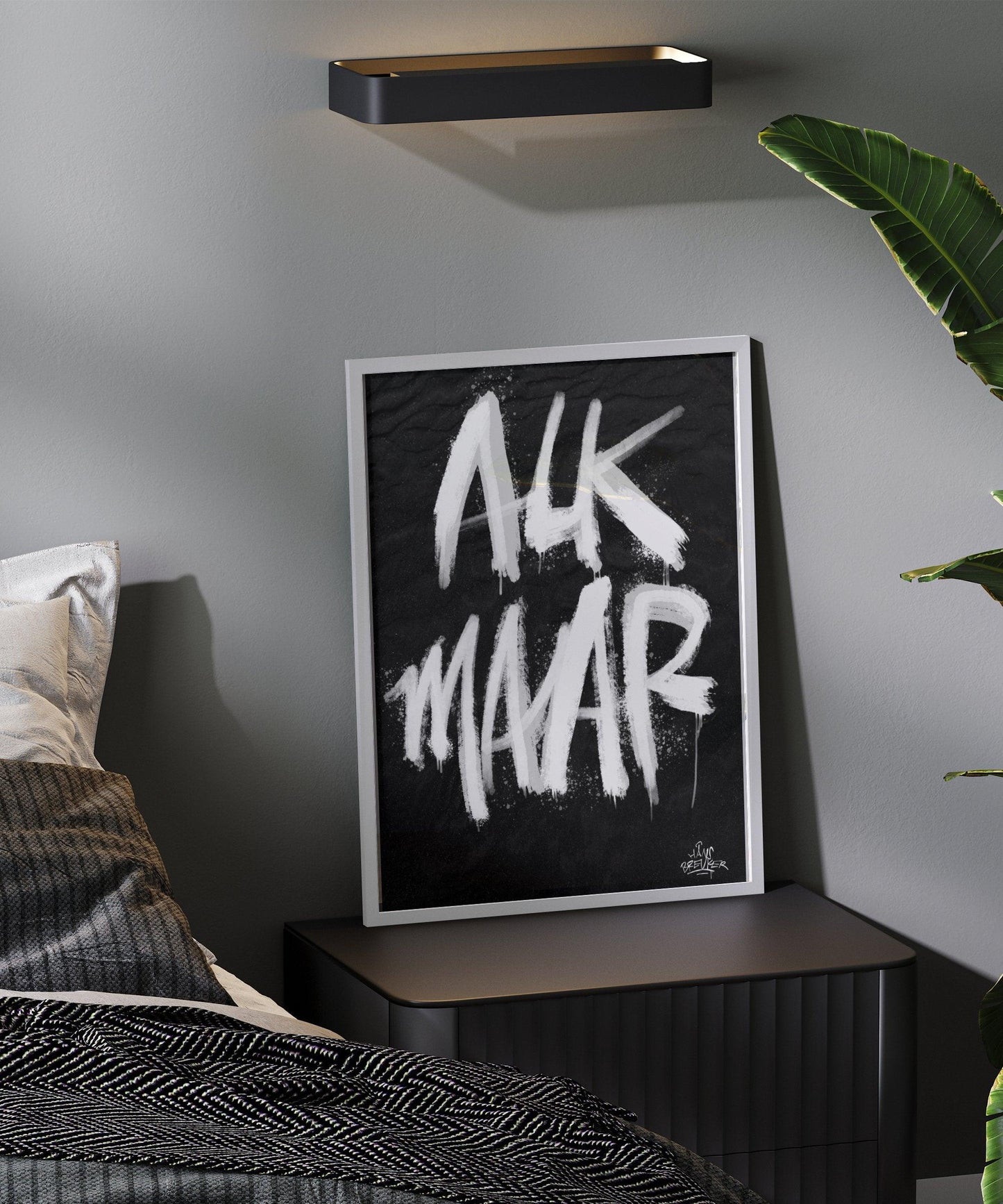 Kalligrafie Poster Alkmaar - Hans Breuker