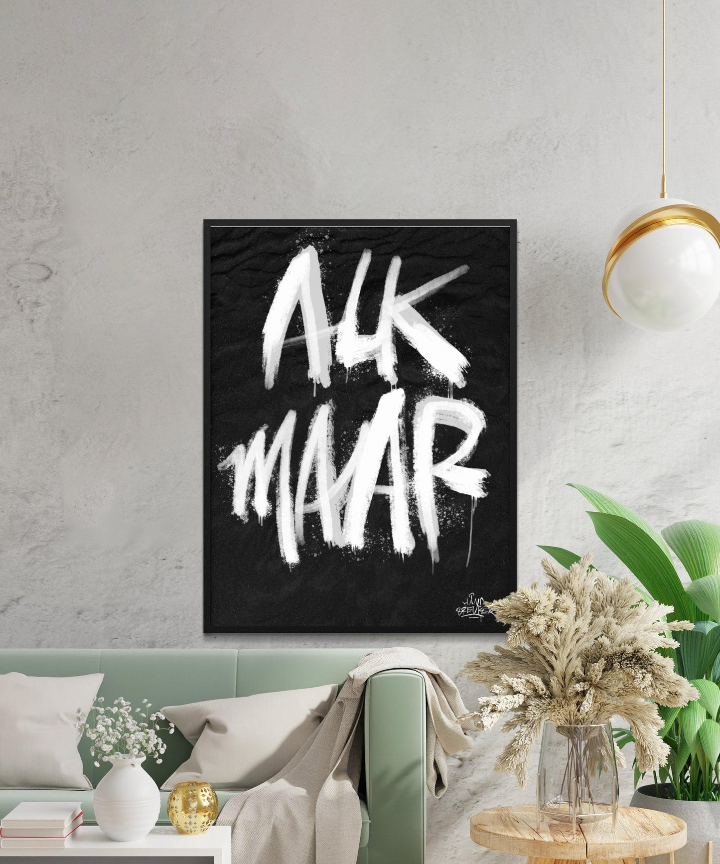 Kalligrafie Poster Alkmaar - Hans Breuker