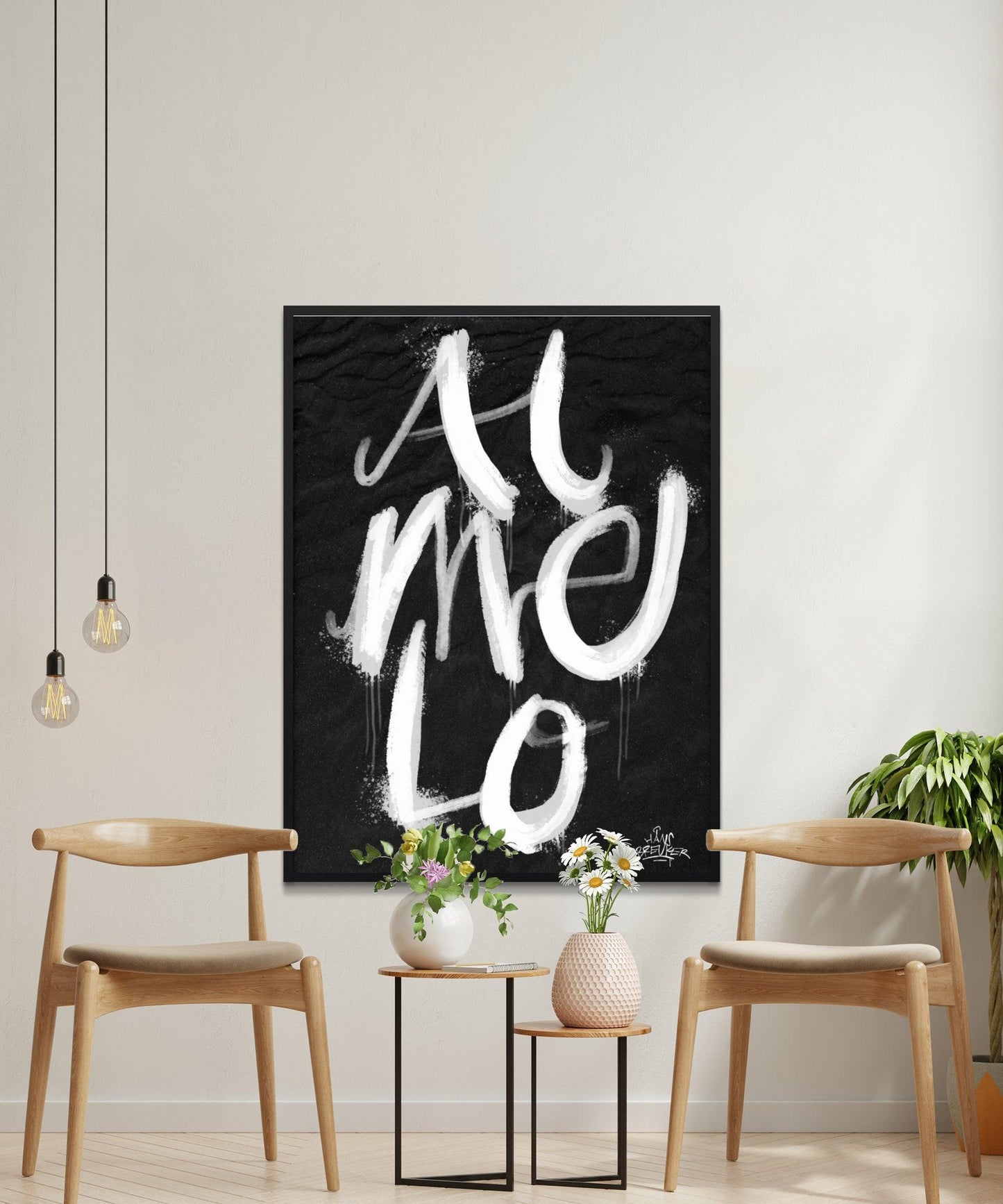 Kalligrafie Poster Almelo - Hans Breuker