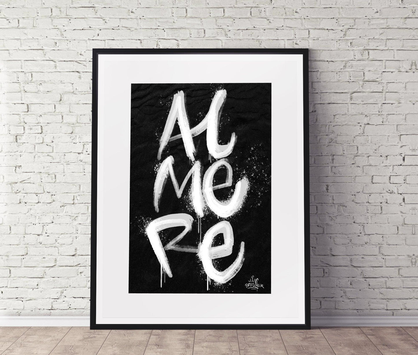 Kalligrafie Poster Almere - Hans Breuker