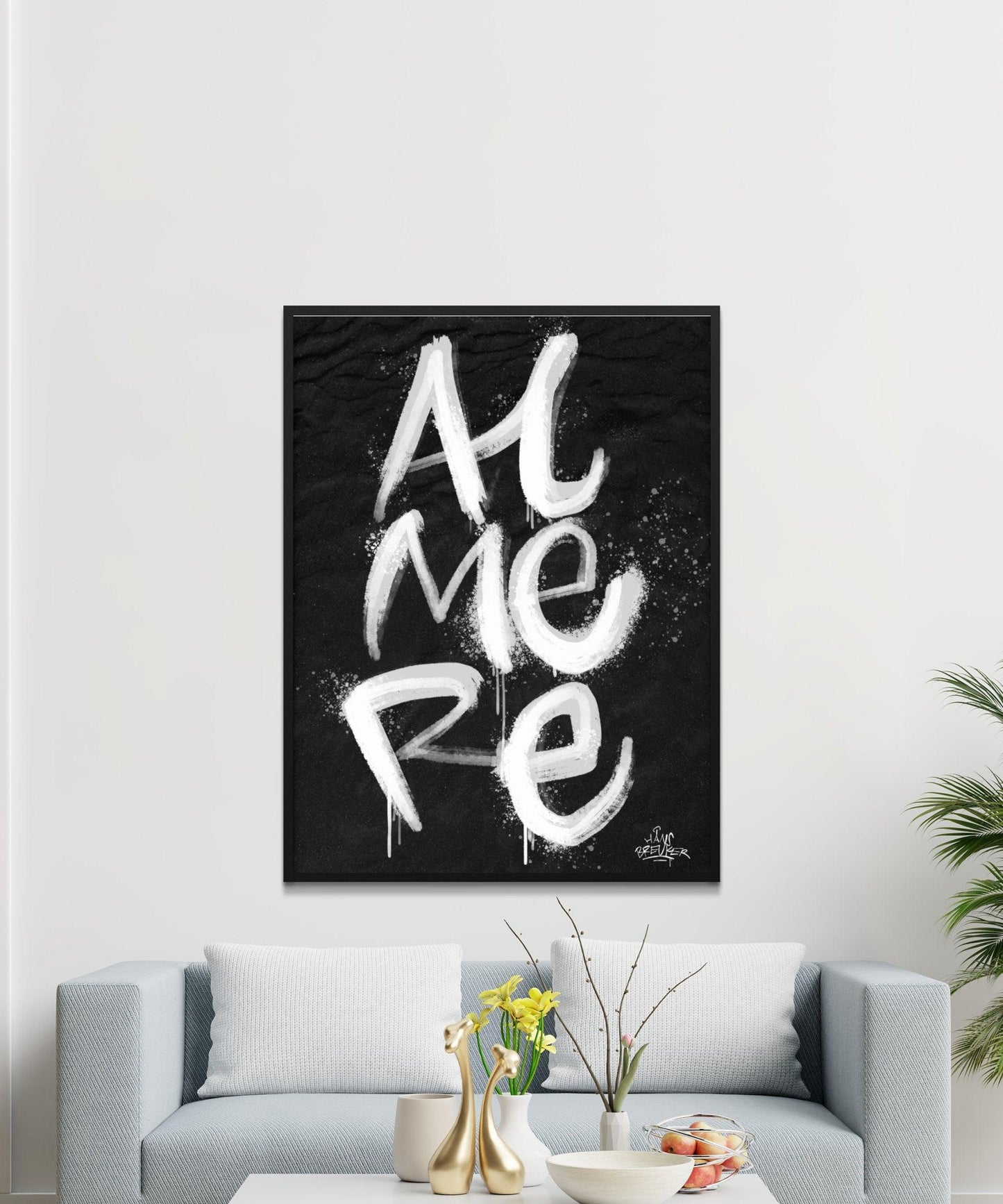 Kalligrafie Poster Almere - Hans Breuker