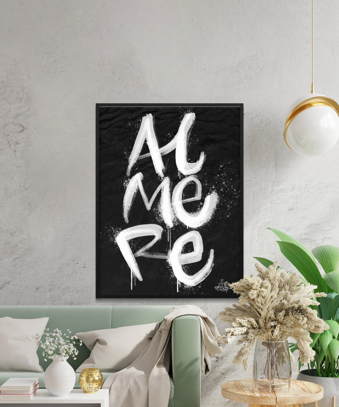Kalligrafie Poster Almere - Hans Breuker