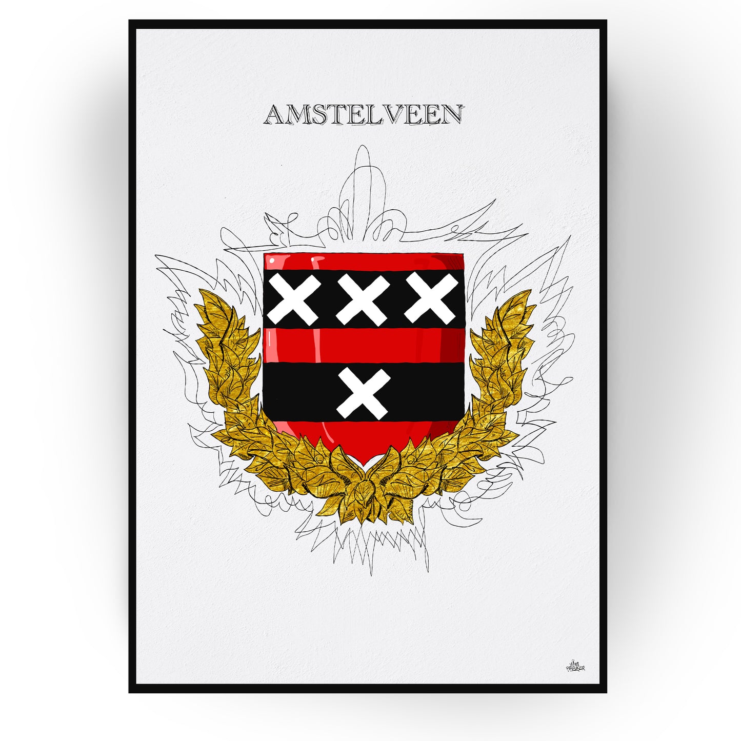 Gepersonaliseerd Stadswapen van Amstelveen poster