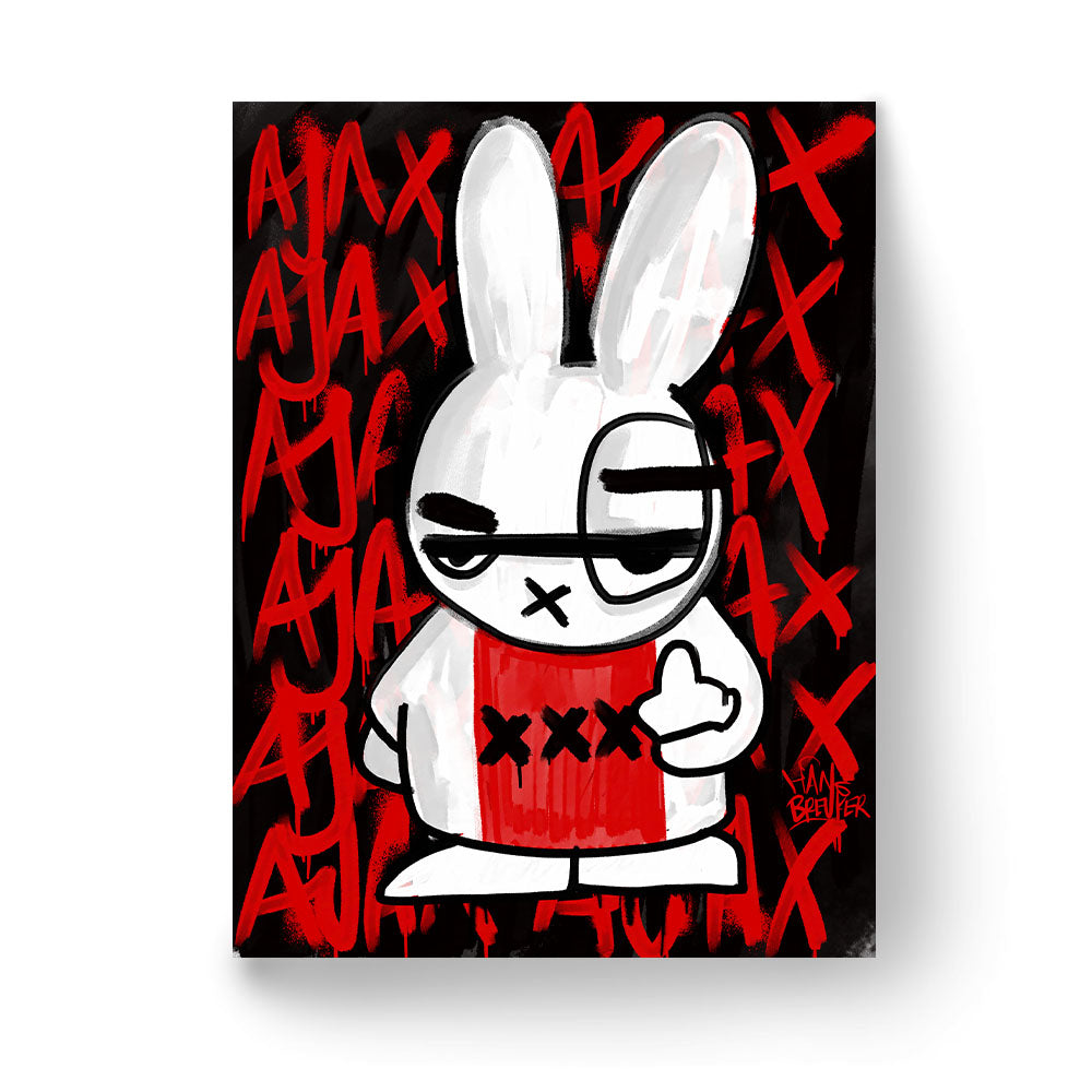 Ajax fan kunst muur 1