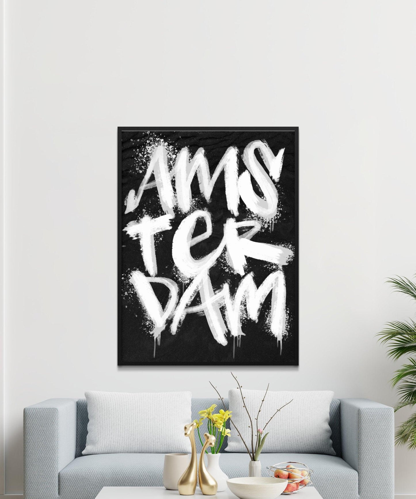 Kalligrafie Poster Amsterdam - Hans Breuker