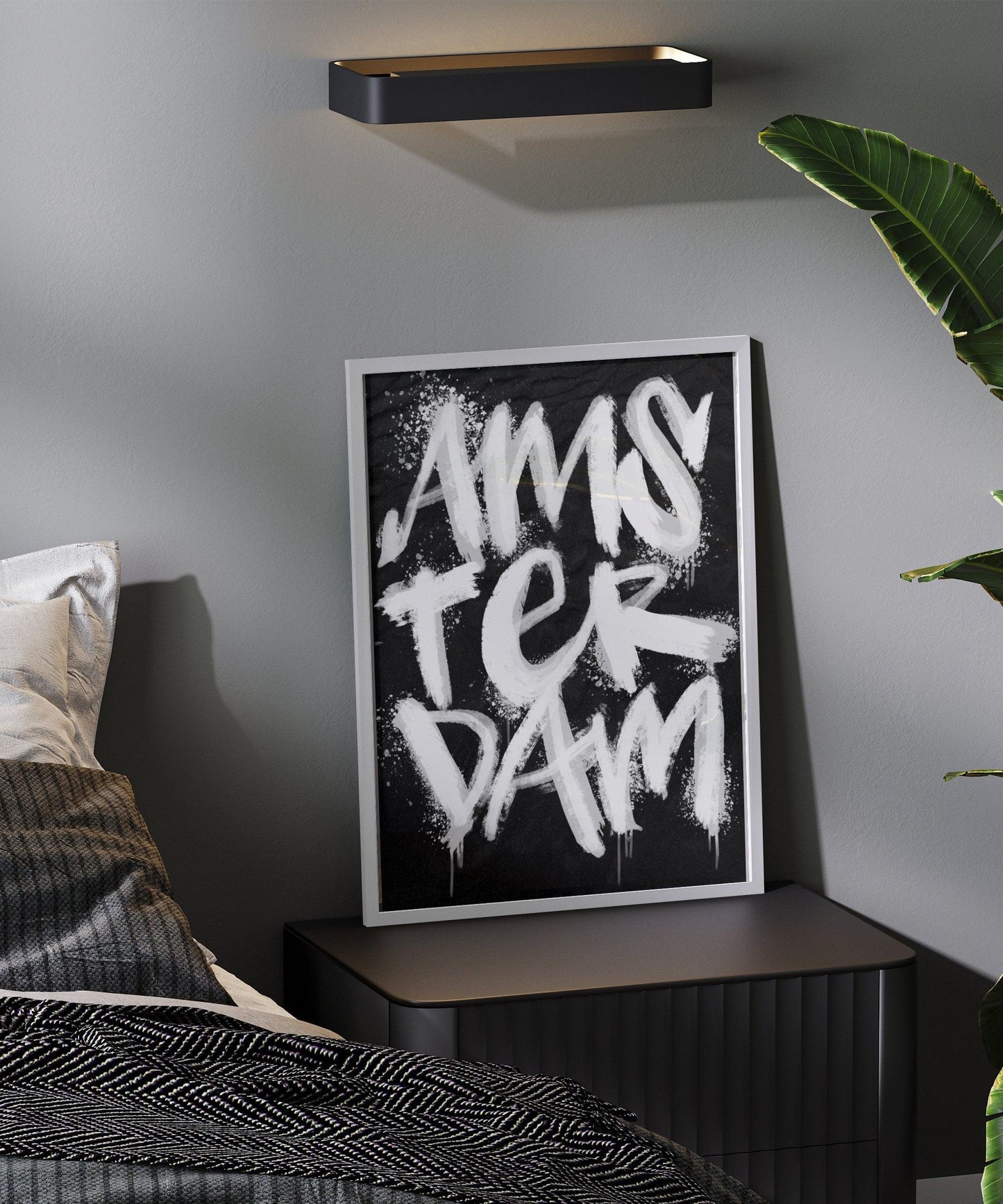 Kalligrafie Poster Amsterdam - Hans Breuker