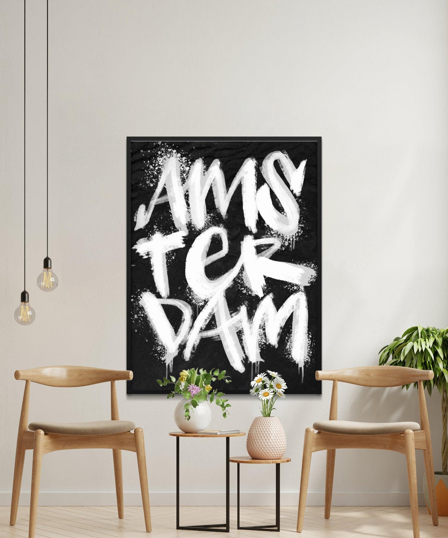 Kalligrafie Poster Amsterdam - Hans Breuker