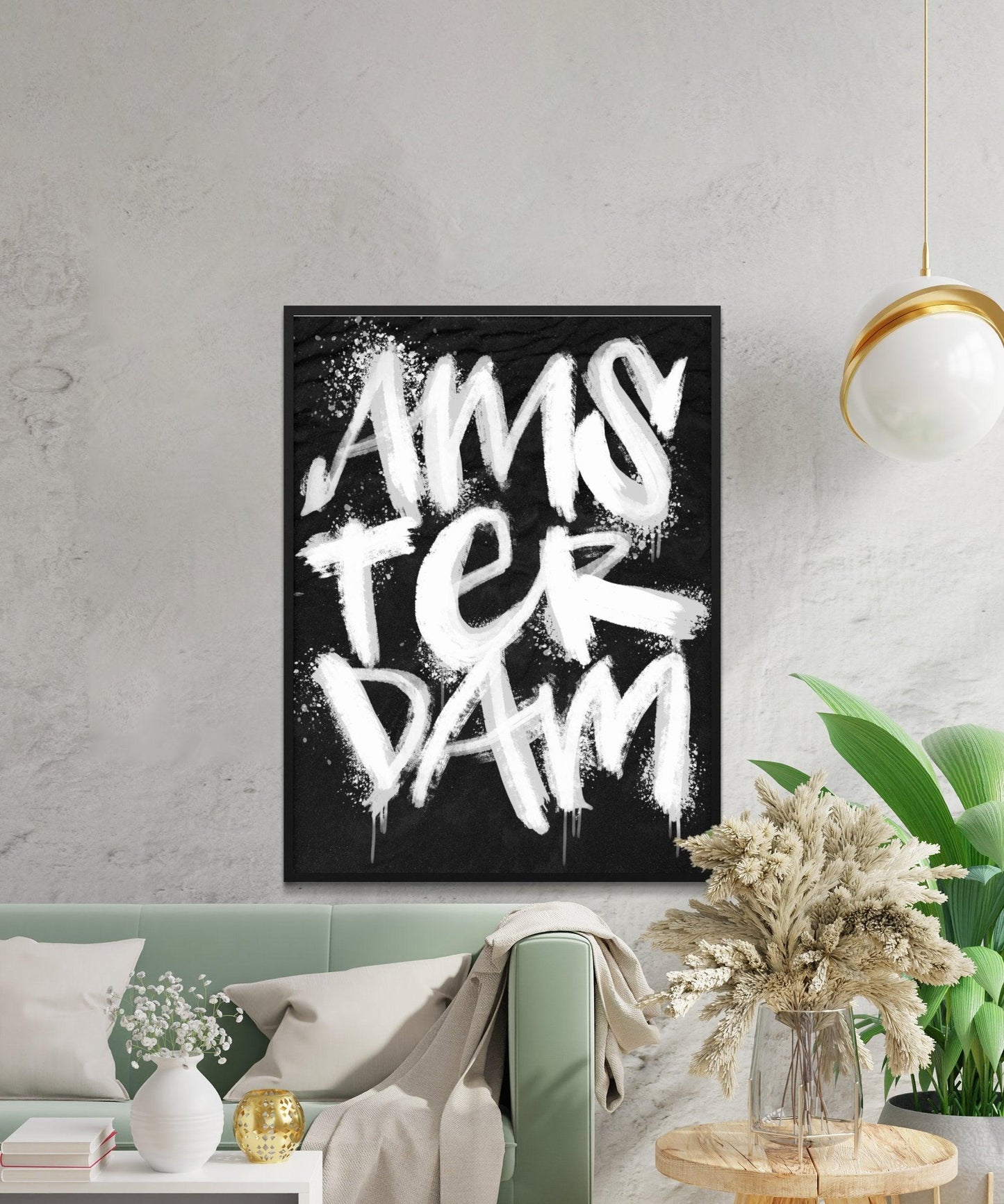 Kalligrafie Poster Amsterdam - Hans Breuker