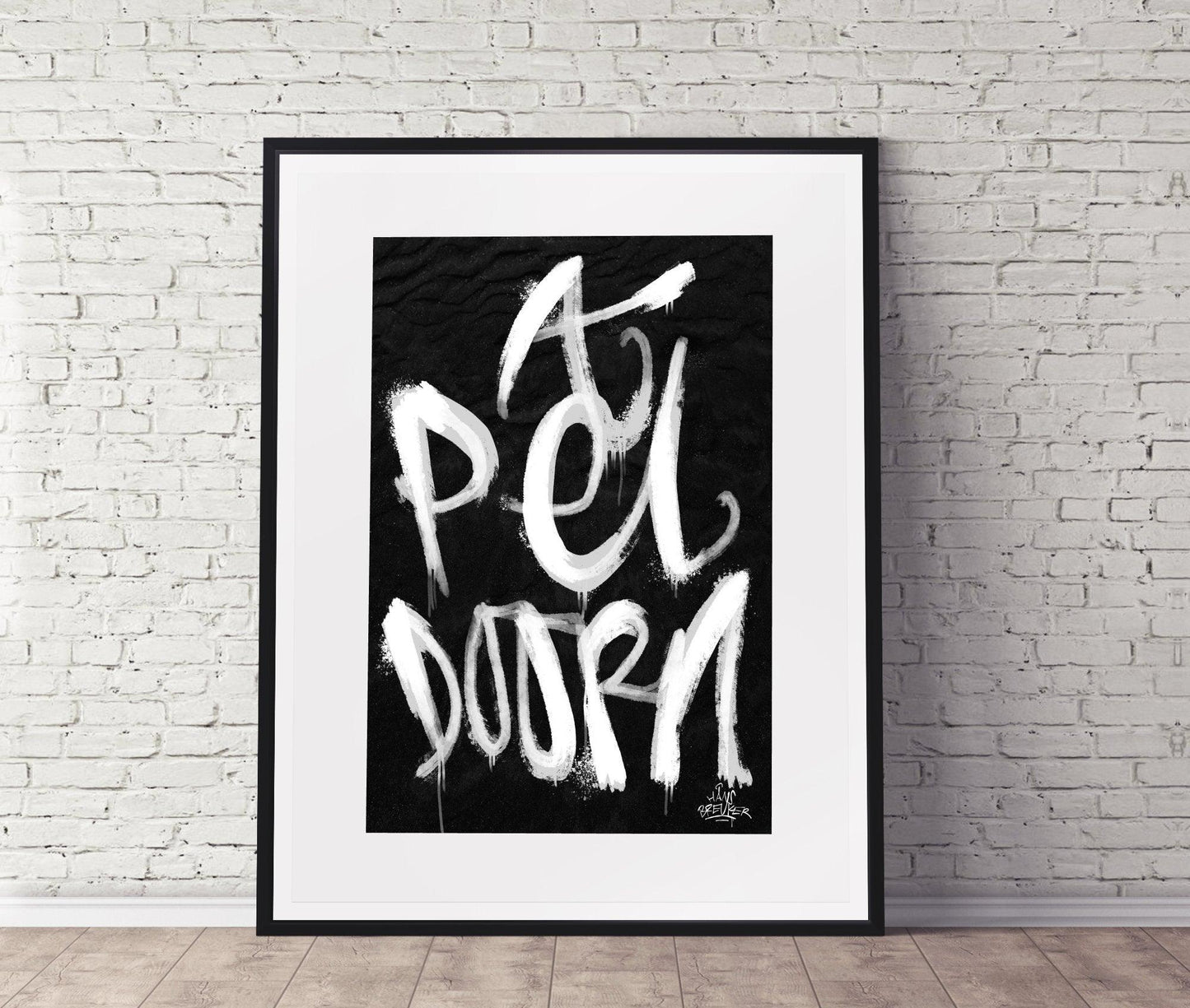Kalligrafie Poster Apeldoorn - Hans Breuker