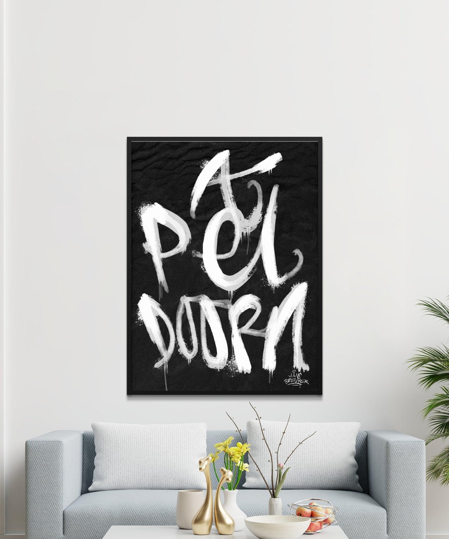 Kalligrafie Poster Apeldoorn - Hans Breuker