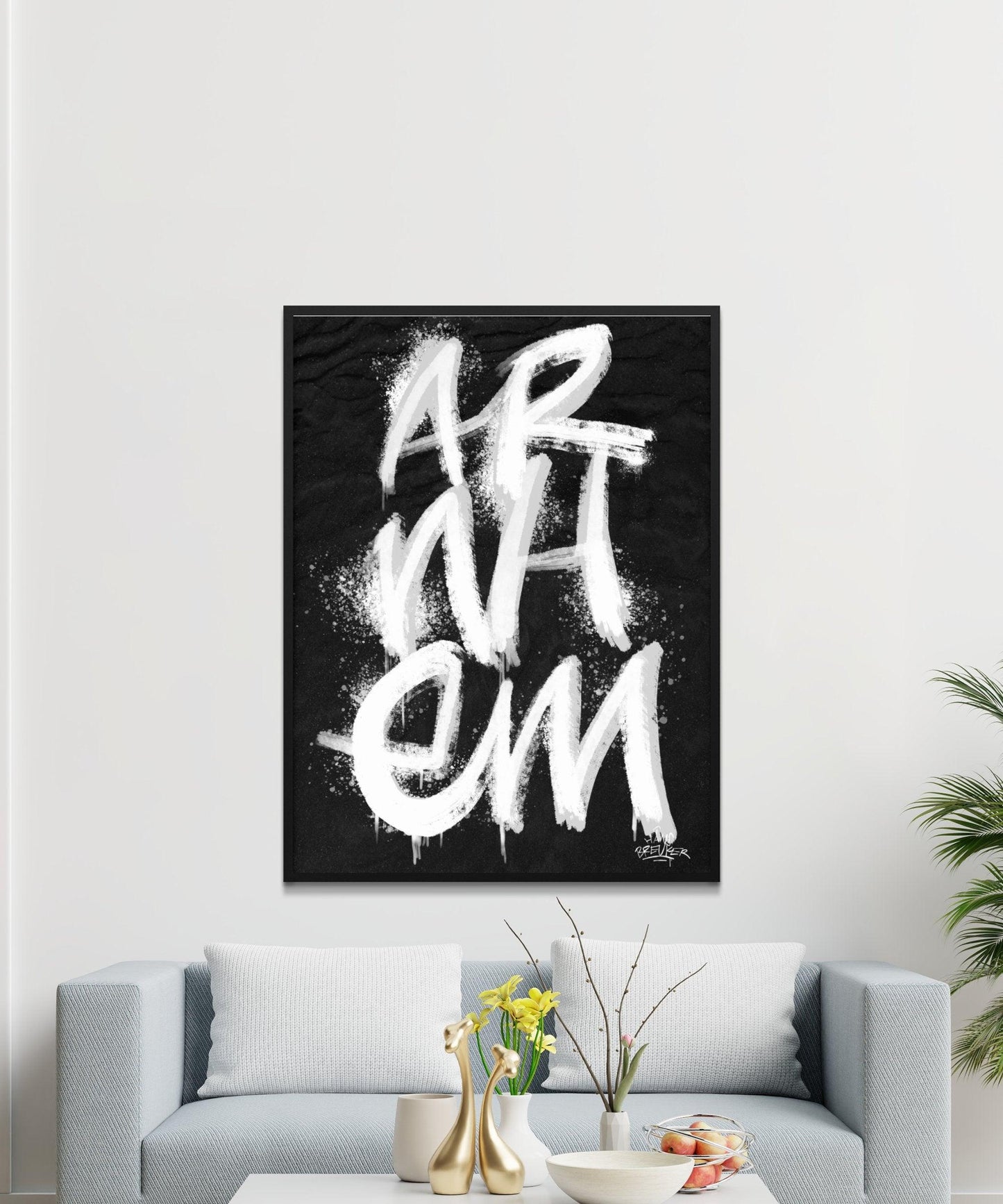 Kalligrafie Poster Arnhem - Hans Breuker