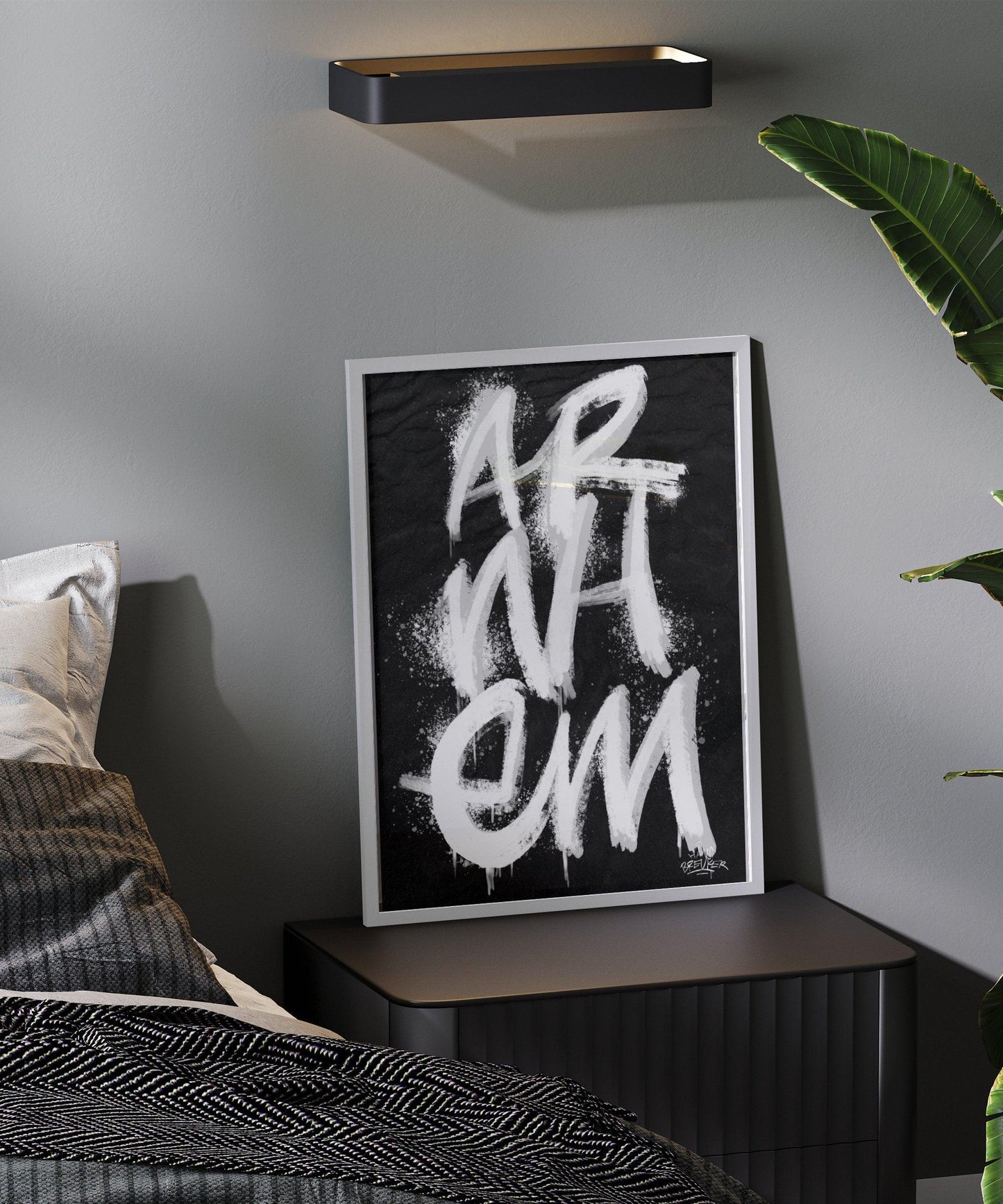 Kalligrafie Poster Arnhem - Hans Breuker