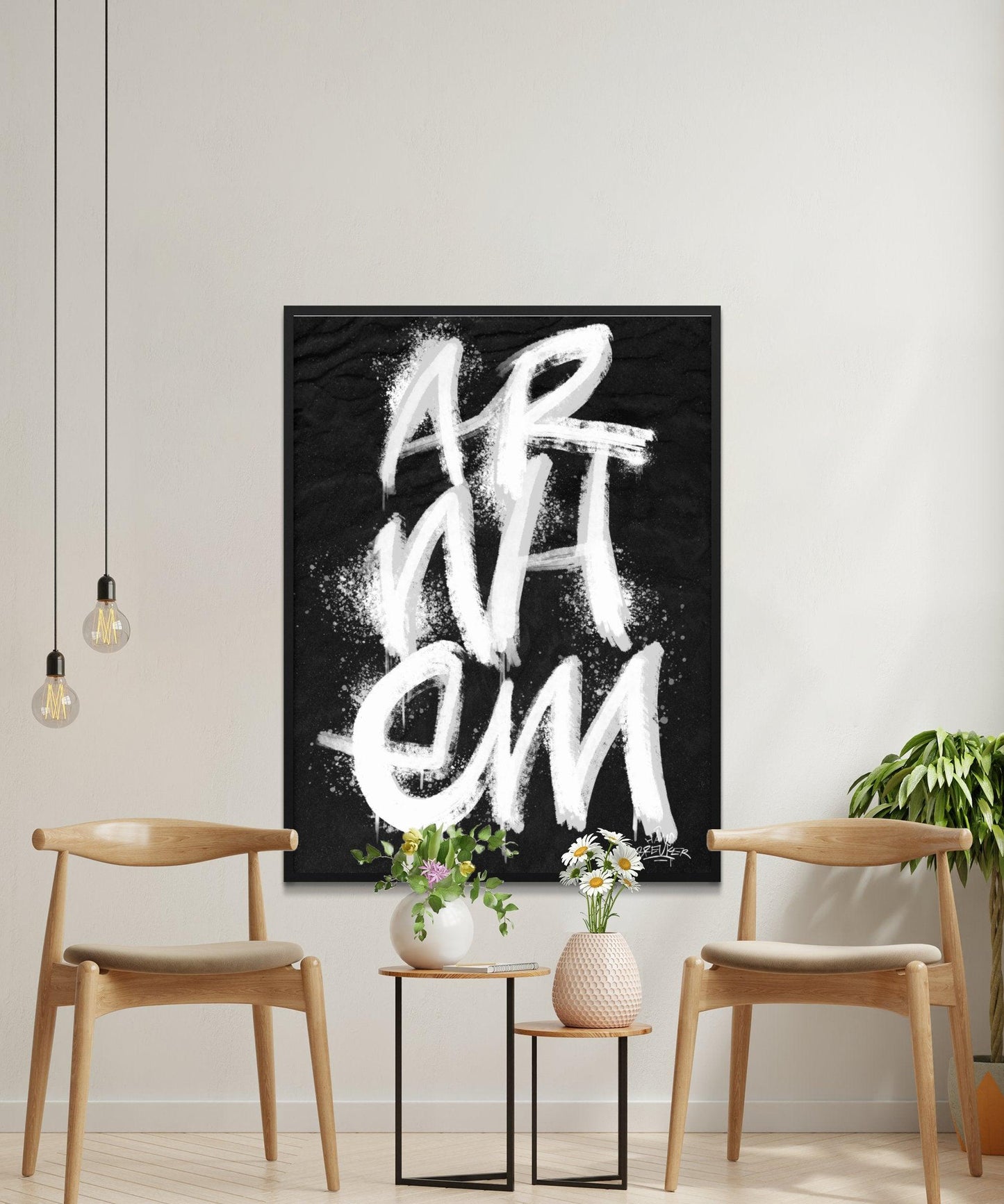 Kalligrafie Poster Arnhem - Hans Breuker
