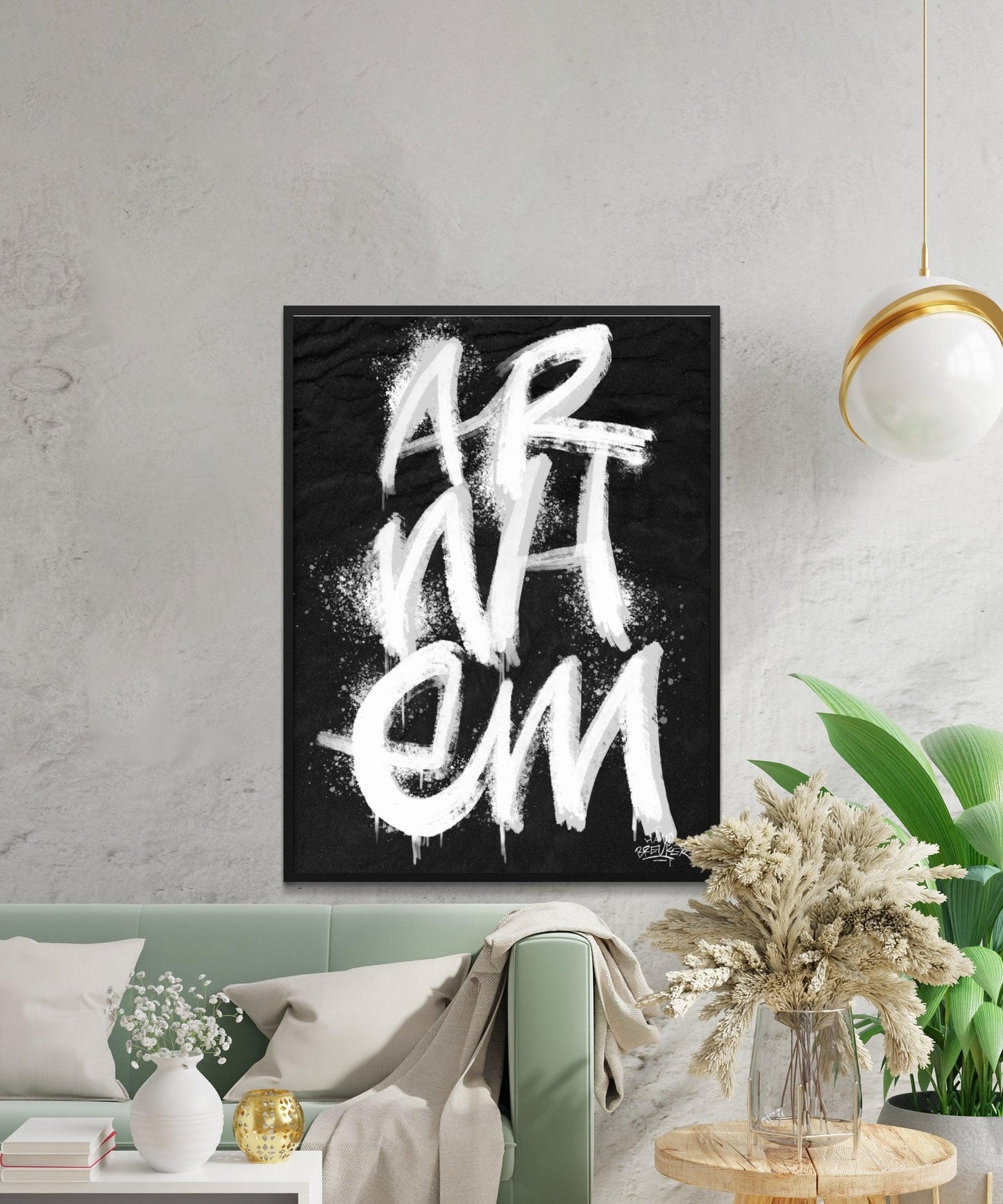Kalligrafie Poster Arnhem - Hans Breuker