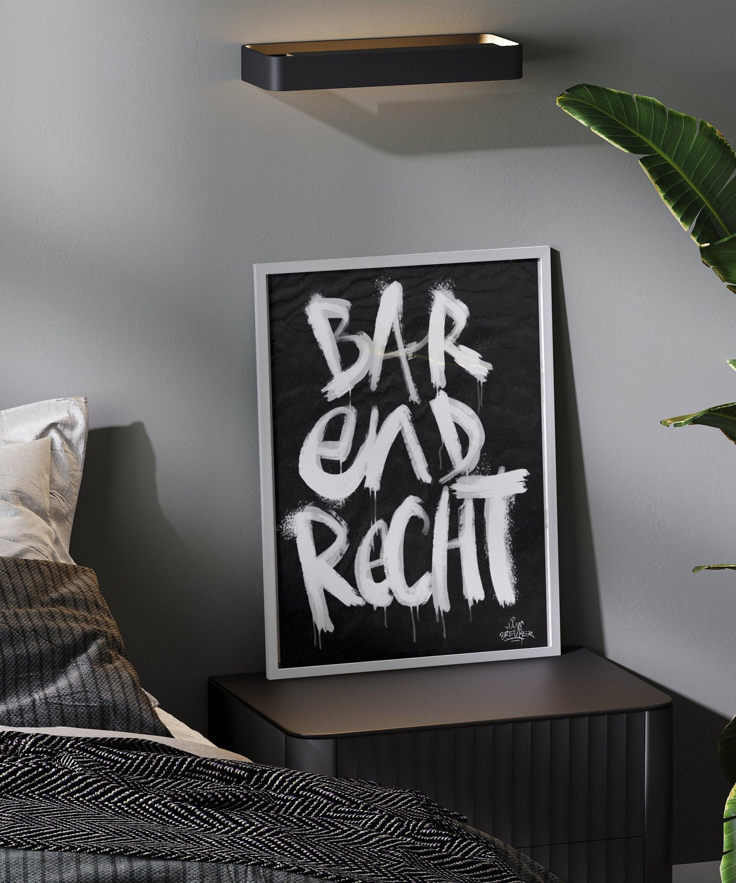 Kalligrafie Poster Barendrecht - Hans Breuker