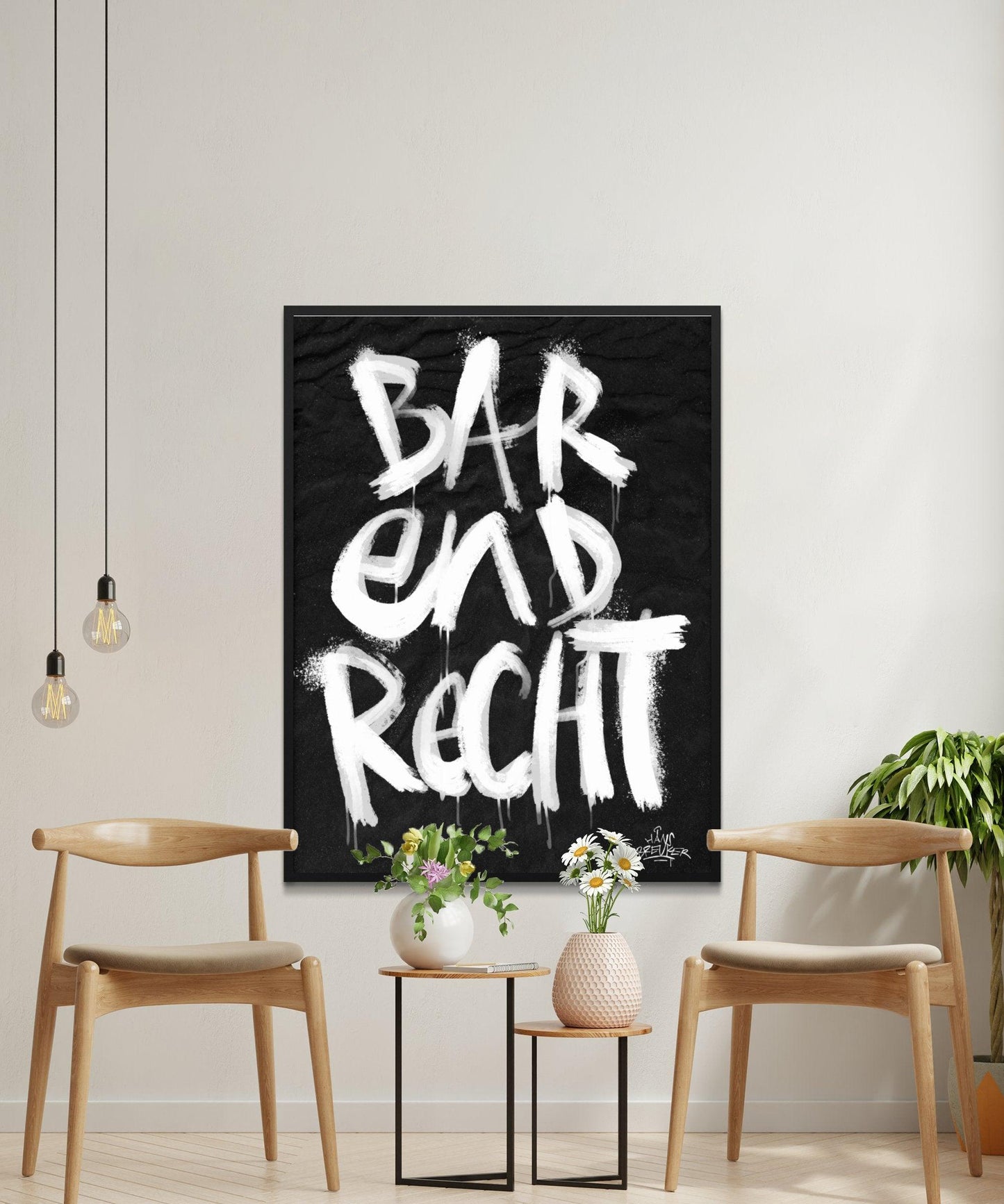 Kalligrafie Poster Barendrecht - Hans Breuker