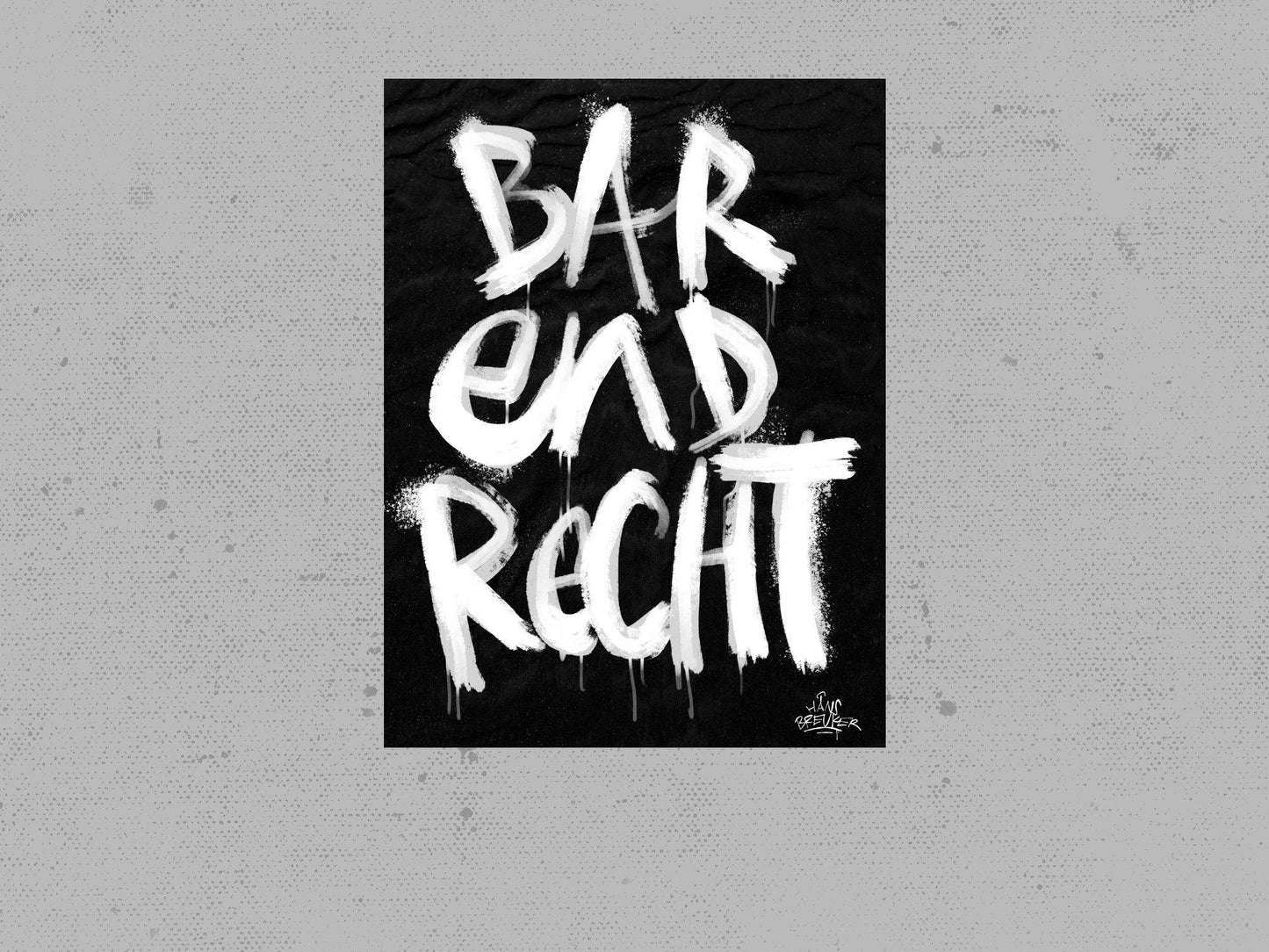 Kalligrafie Poster Barendrecht - Hans Breuker