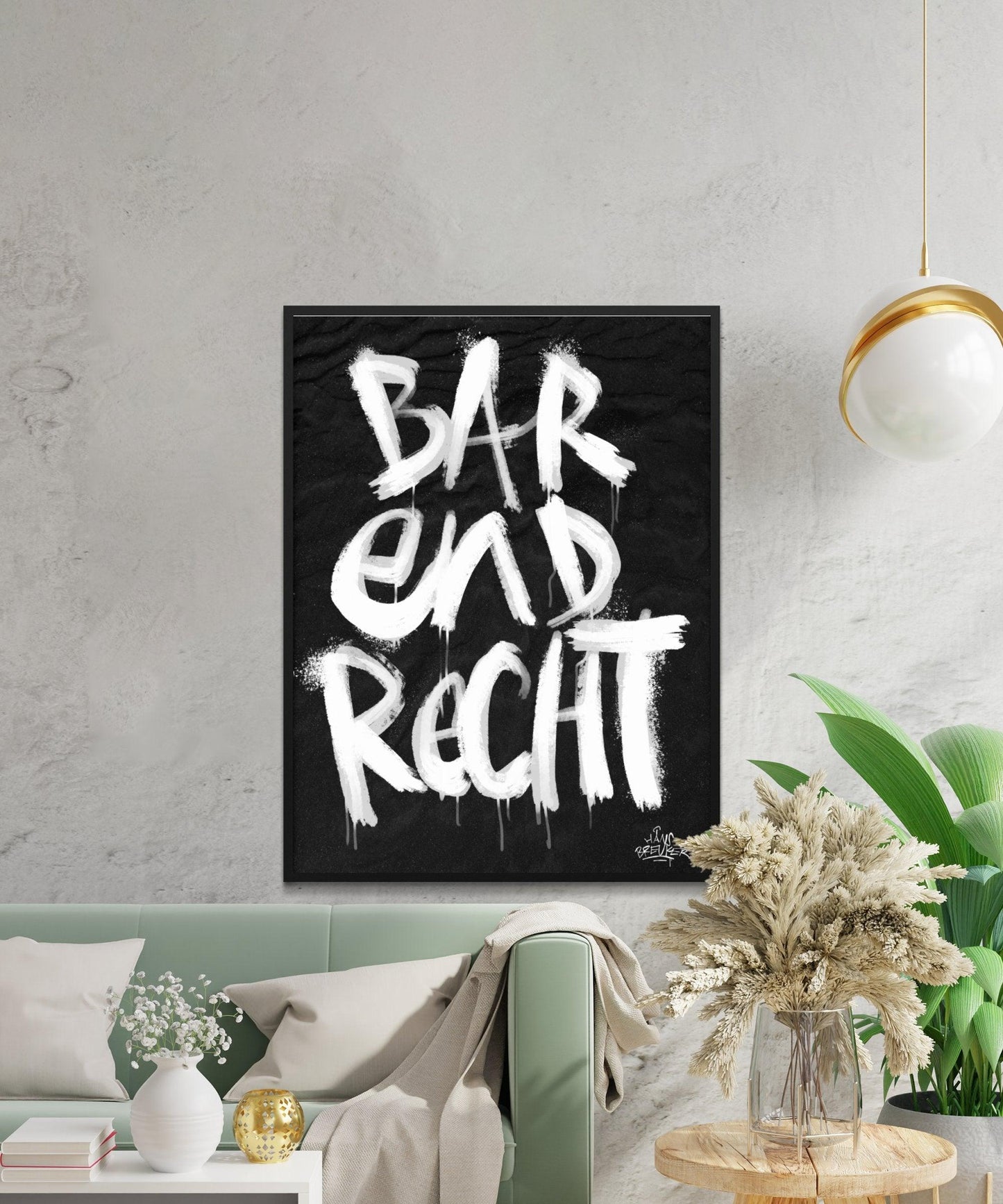 Kalligrafie Poster Barendrecht - Hans Breuker