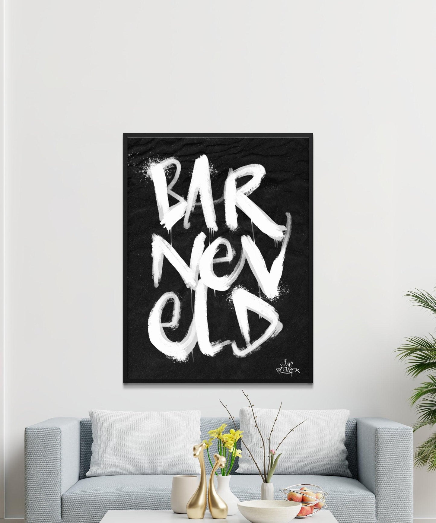 Kalligrafie Poster Barneveld - Hans Breuker