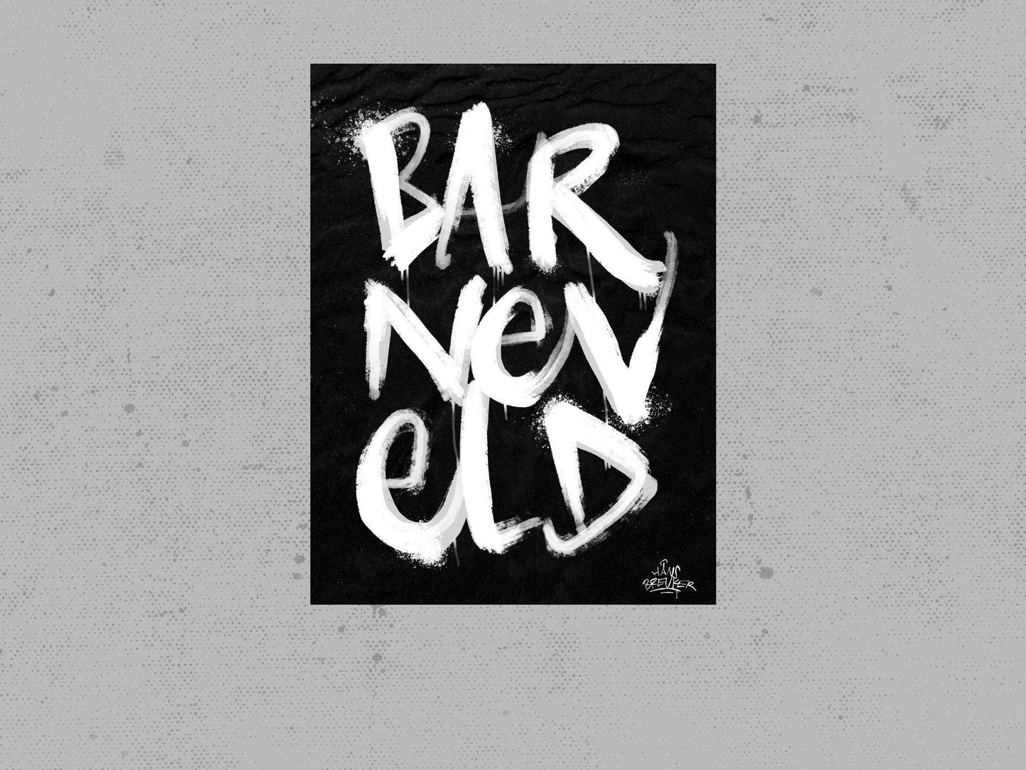 Kalligrafie Poster Barneveld - Hans Breuker