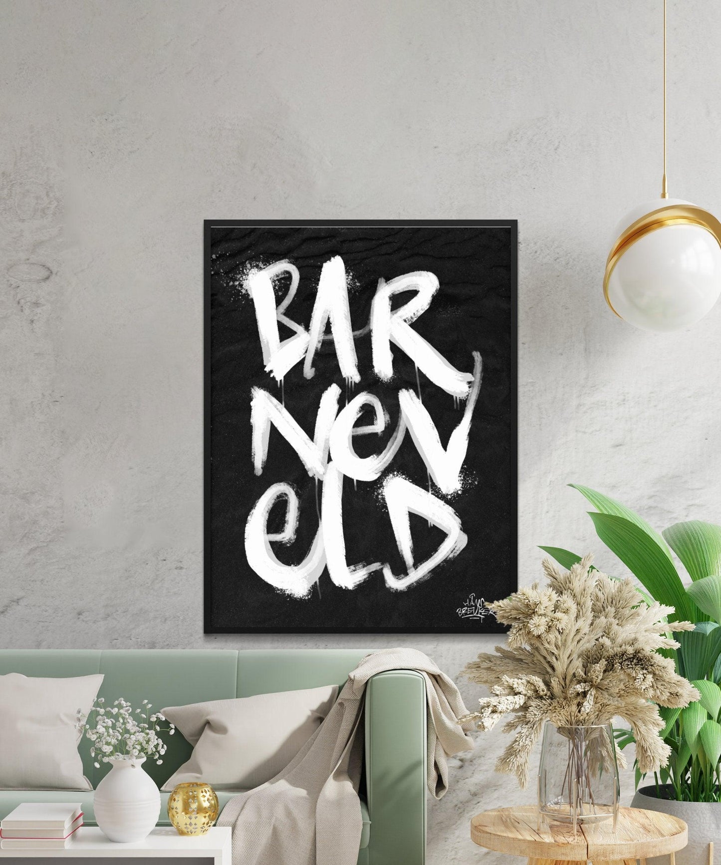 Kalligrafie Poster Barneveld - Hans Breuker