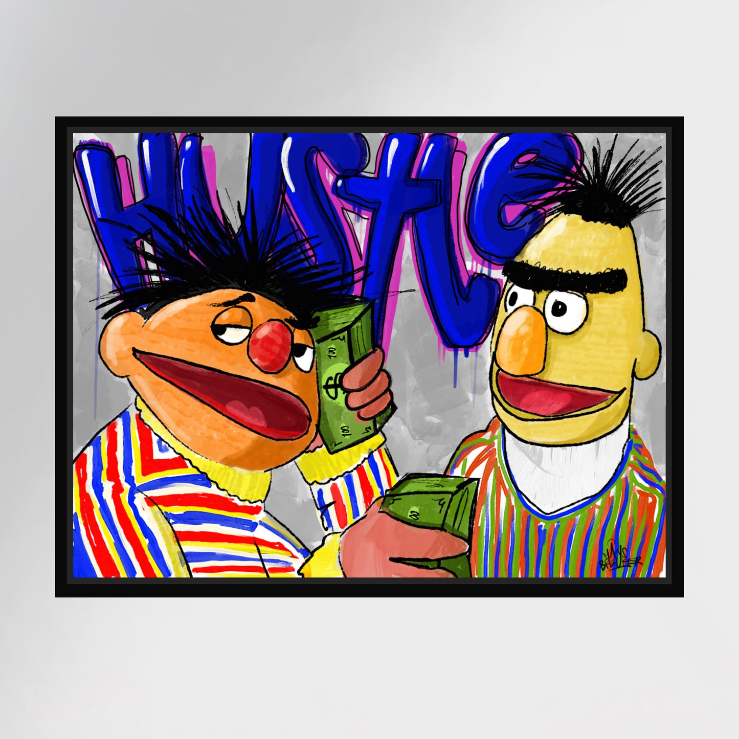 Bernie Semamstraatleven, Hustle. Bert en Ernie geïnspireerd.
