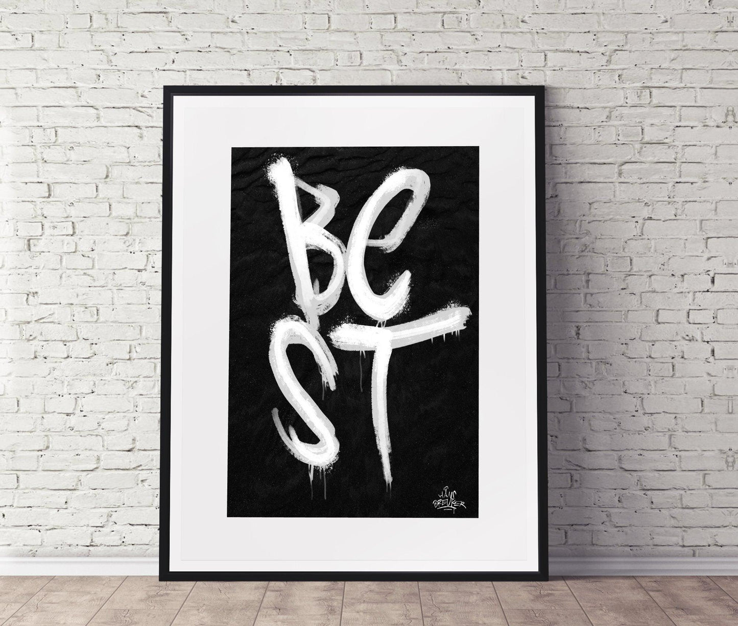 Kalligrafie Poster Best - Hans Breuker