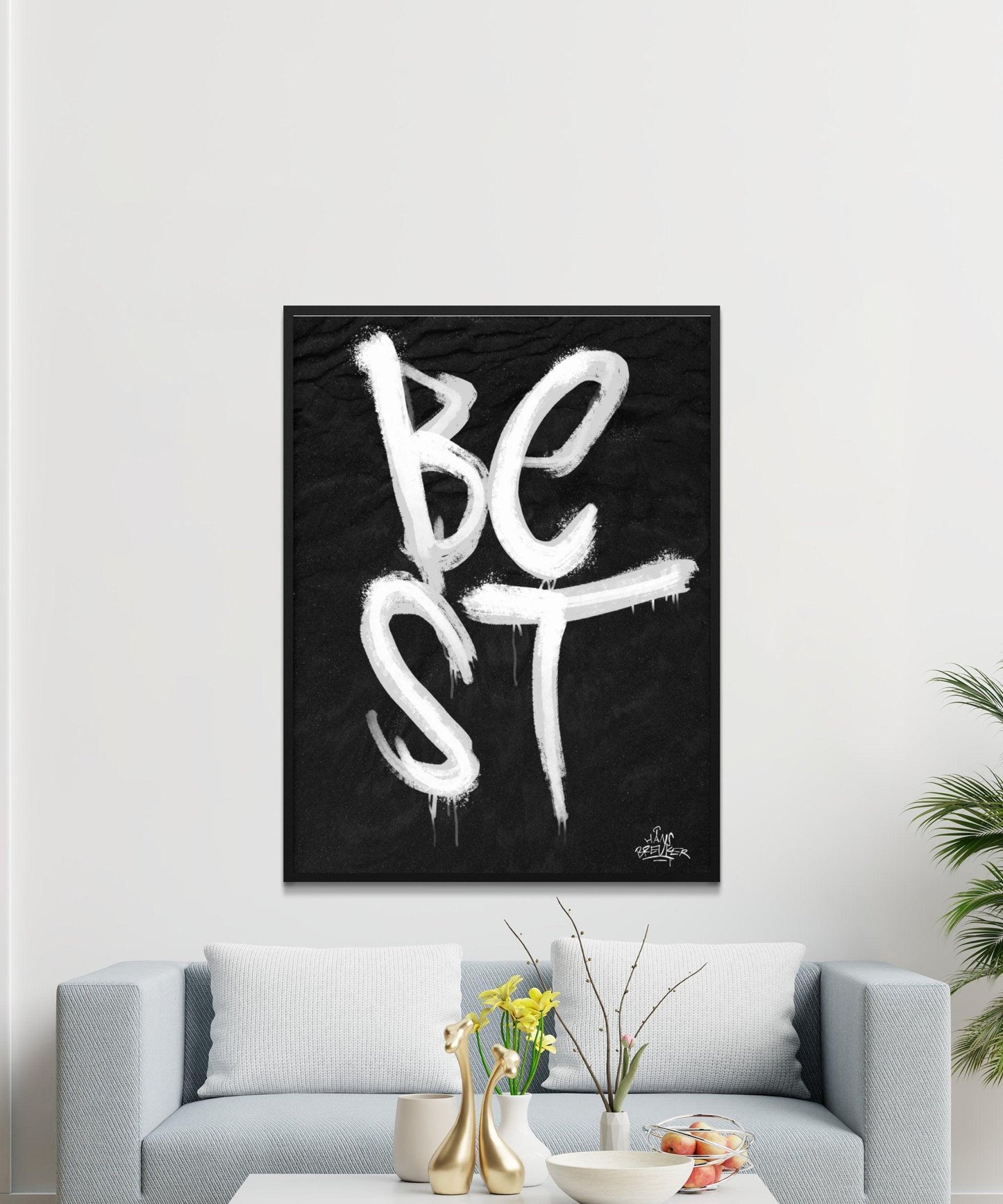 Kalligrafie Poster Best - Hans Breuker