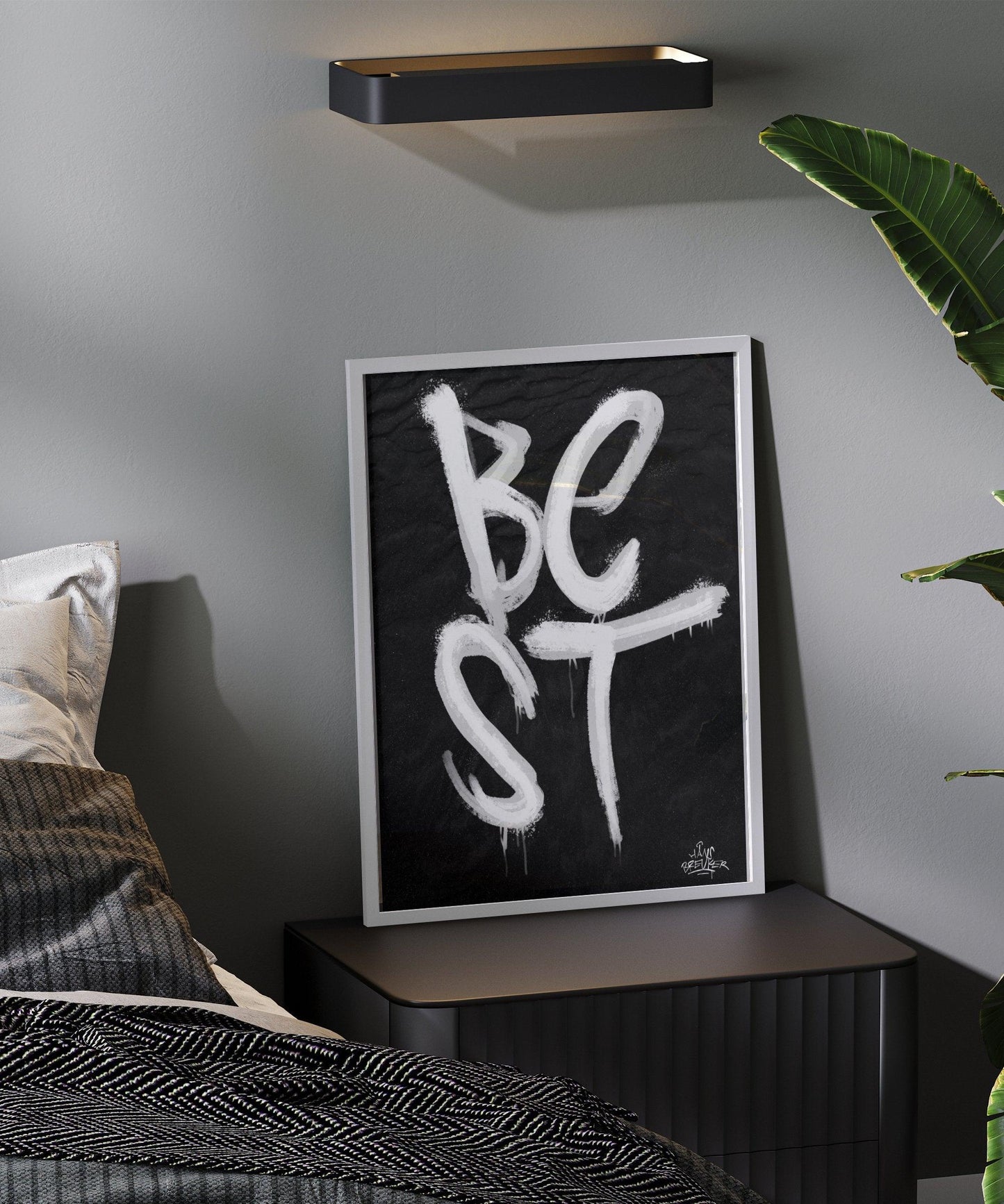 Kalligrafie Poster Best - Hans Breuker