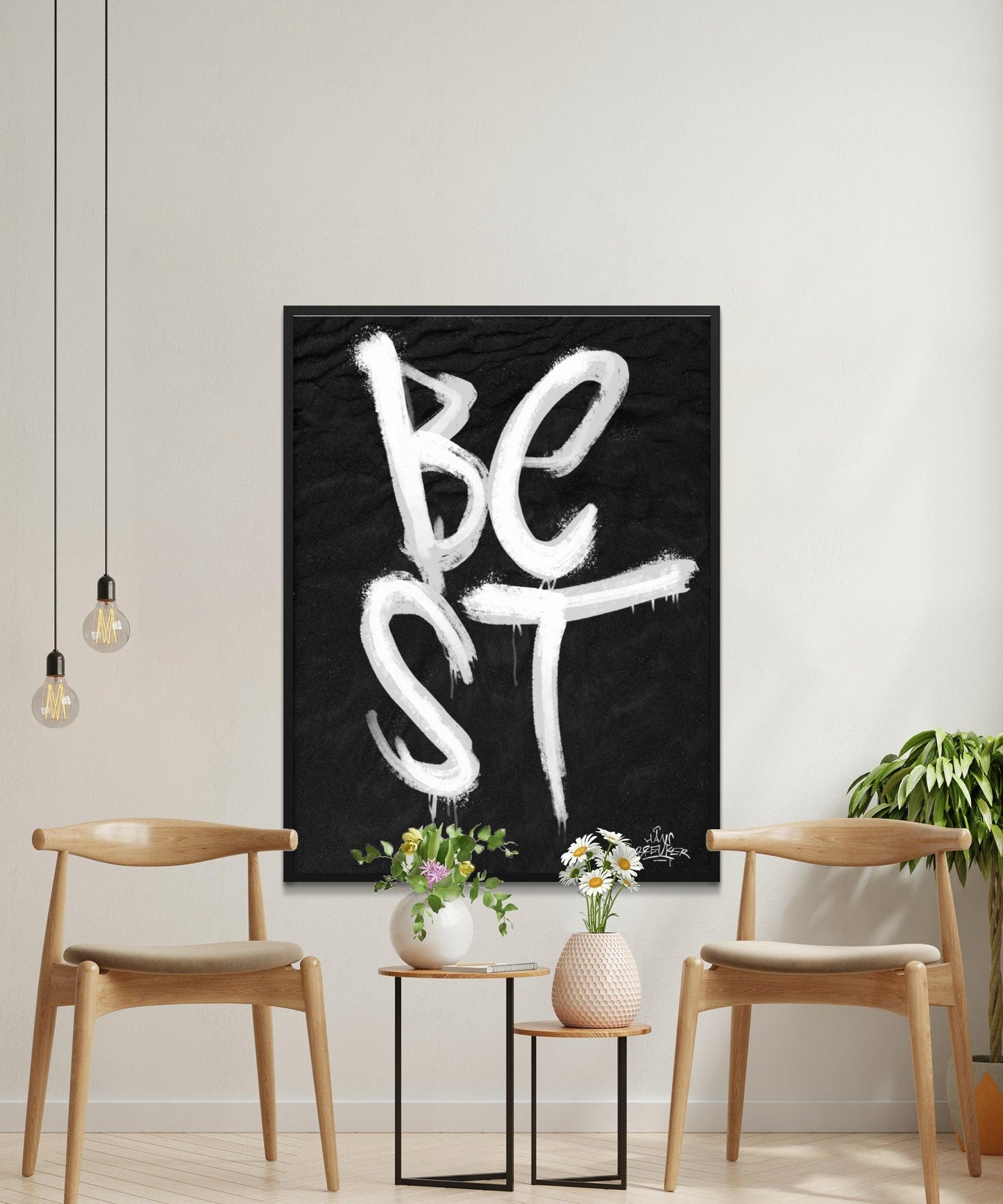 Kalligrafie Poster Best - Hans Breuker