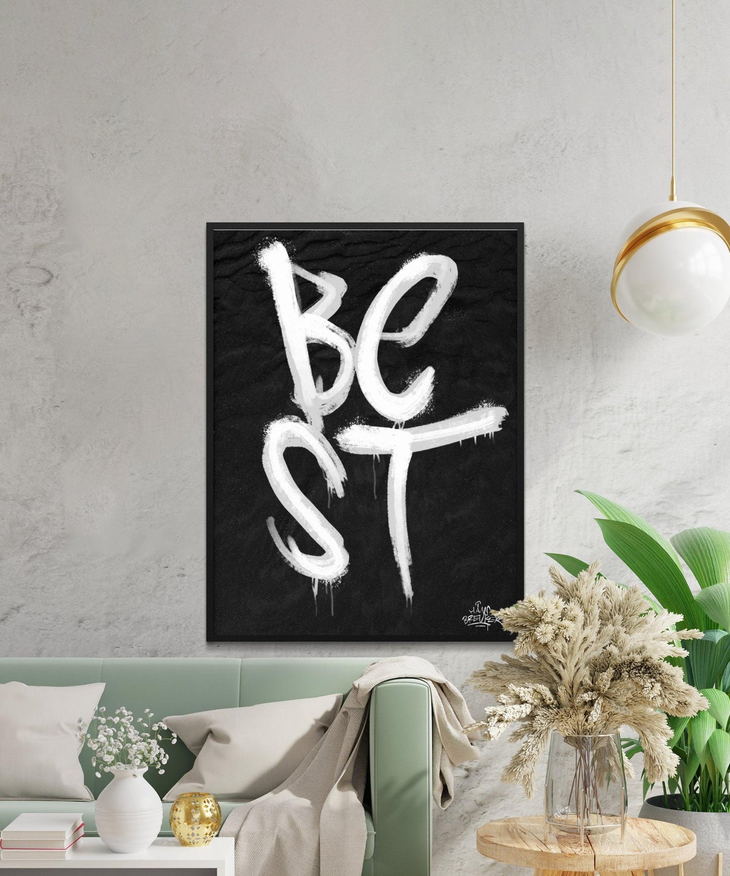 Kalligrafie Poster Best - Hans Breuker