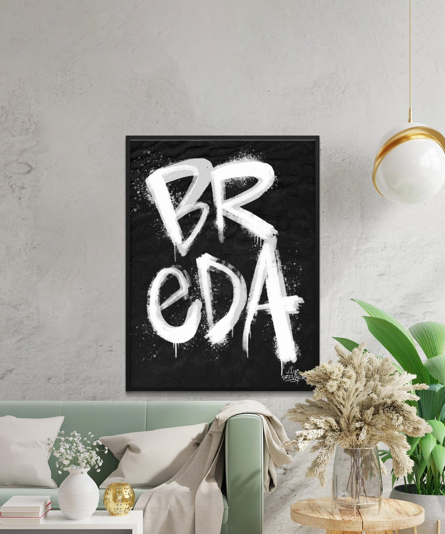 Kalligrafie Poster Breda - Hans Breuker