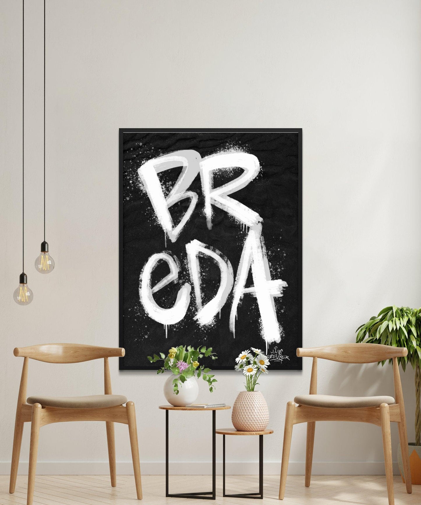 Kalligrafie Poster Breda - Hans Breuker