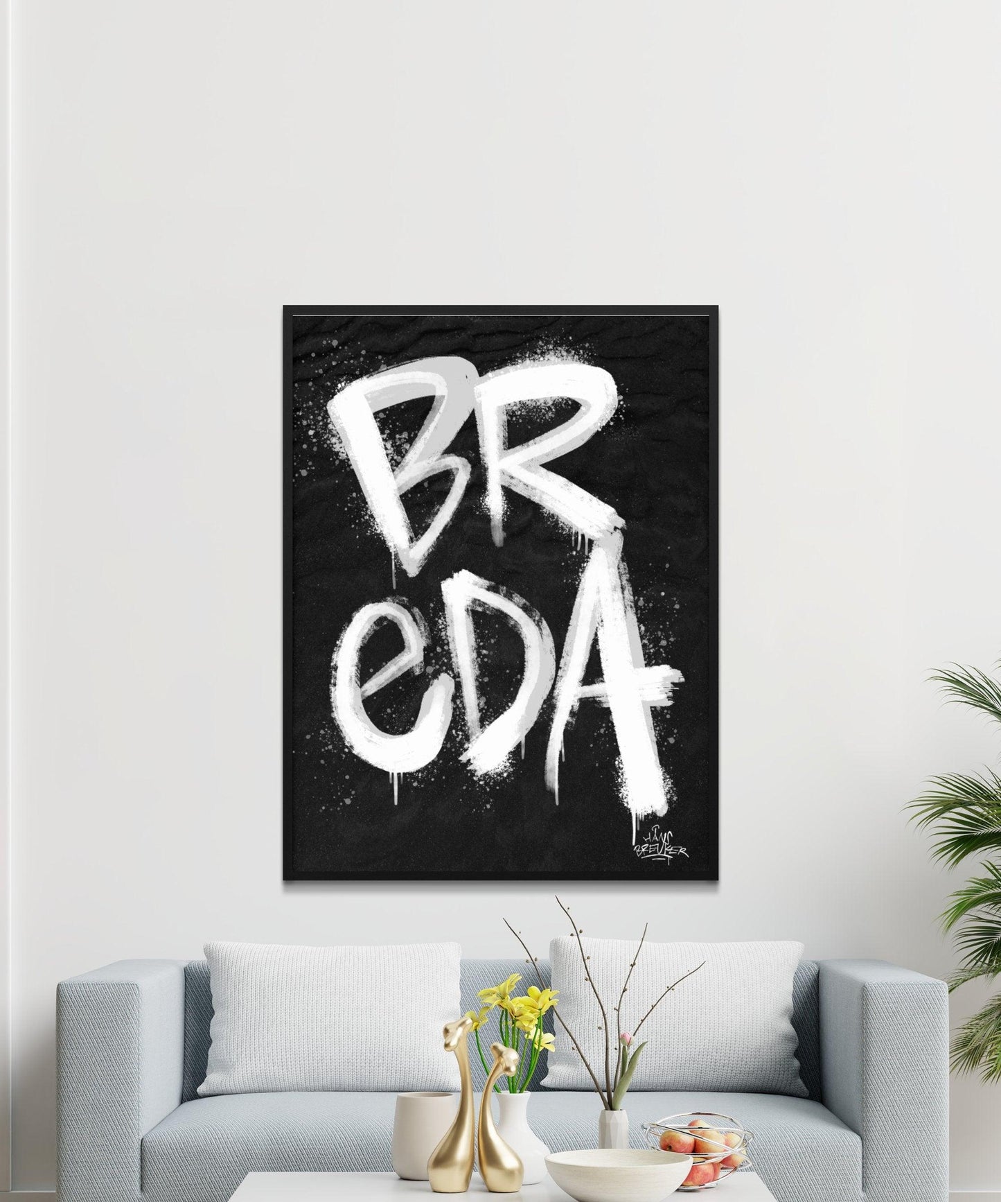 Kalligrafie Poster Breda - Hans Breuker