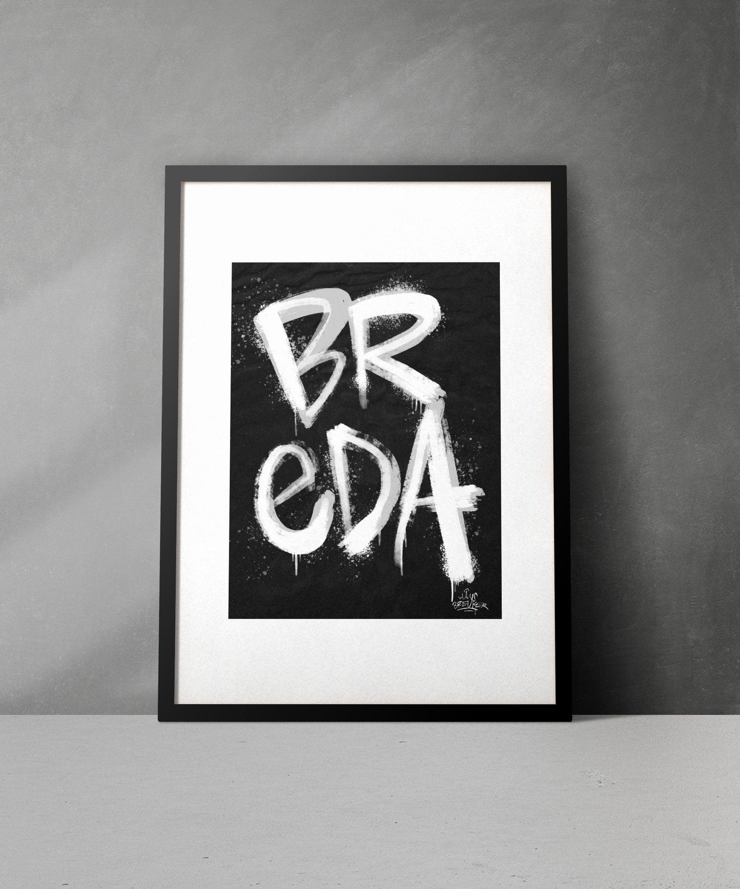 Kalligrafie Poster Breda - Hans Breuker