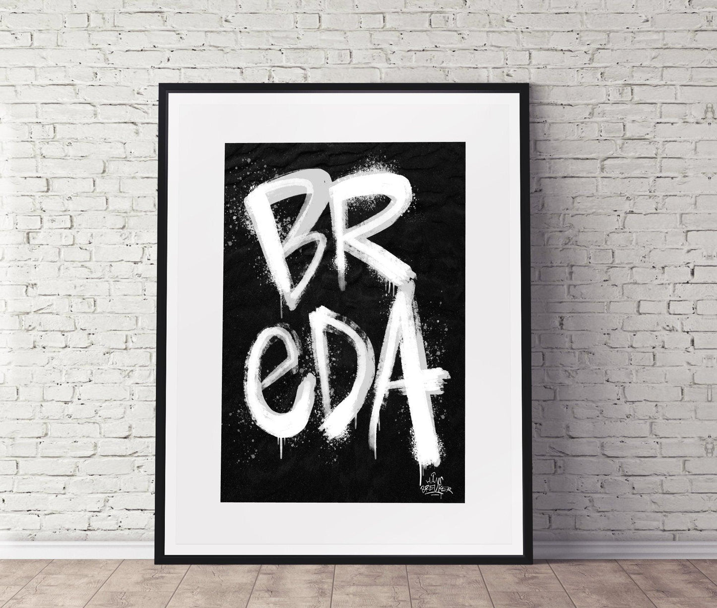 Kalligrafie Poster Breda - Hans Breuker