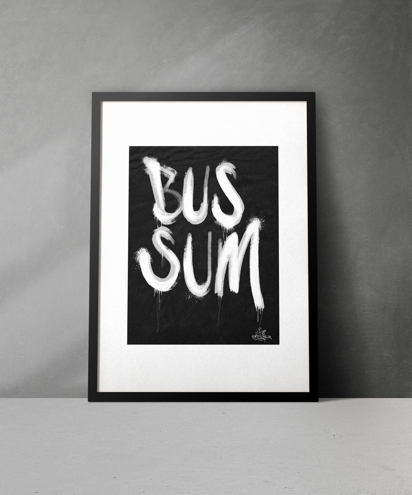Kalligrafie Poster Bussum - Hans Breuker