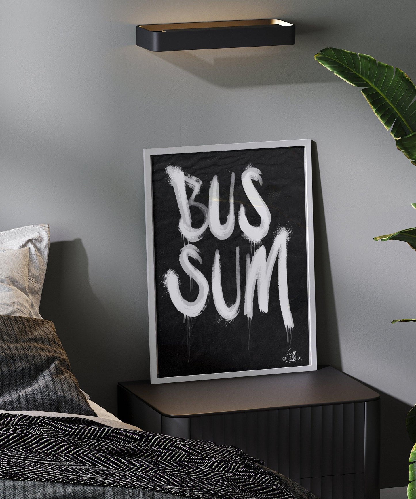 Kalligrafie Poster Bussum - Hans Breuker
