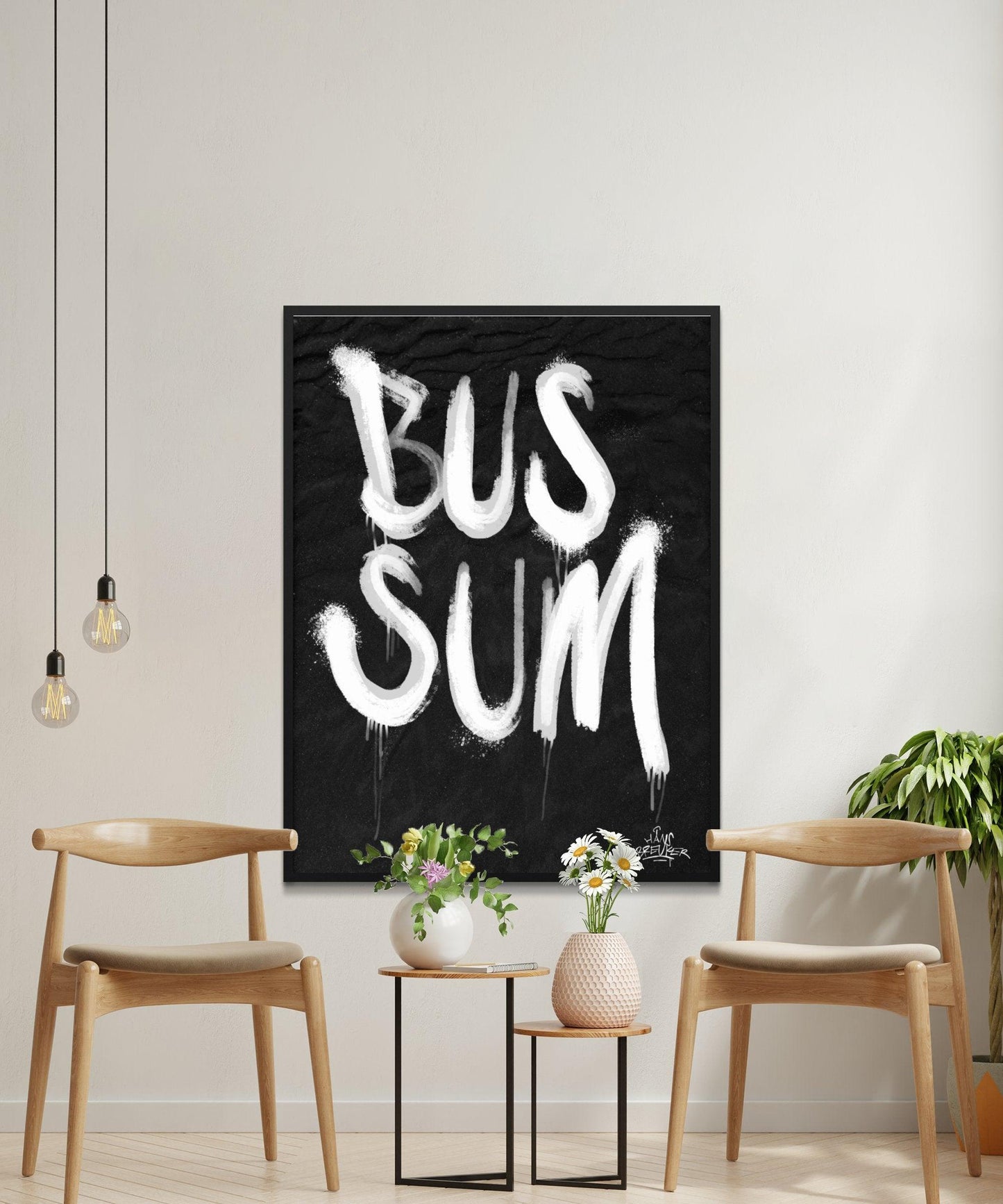 Kalligrafie Poster Bussum - Hans Breuker