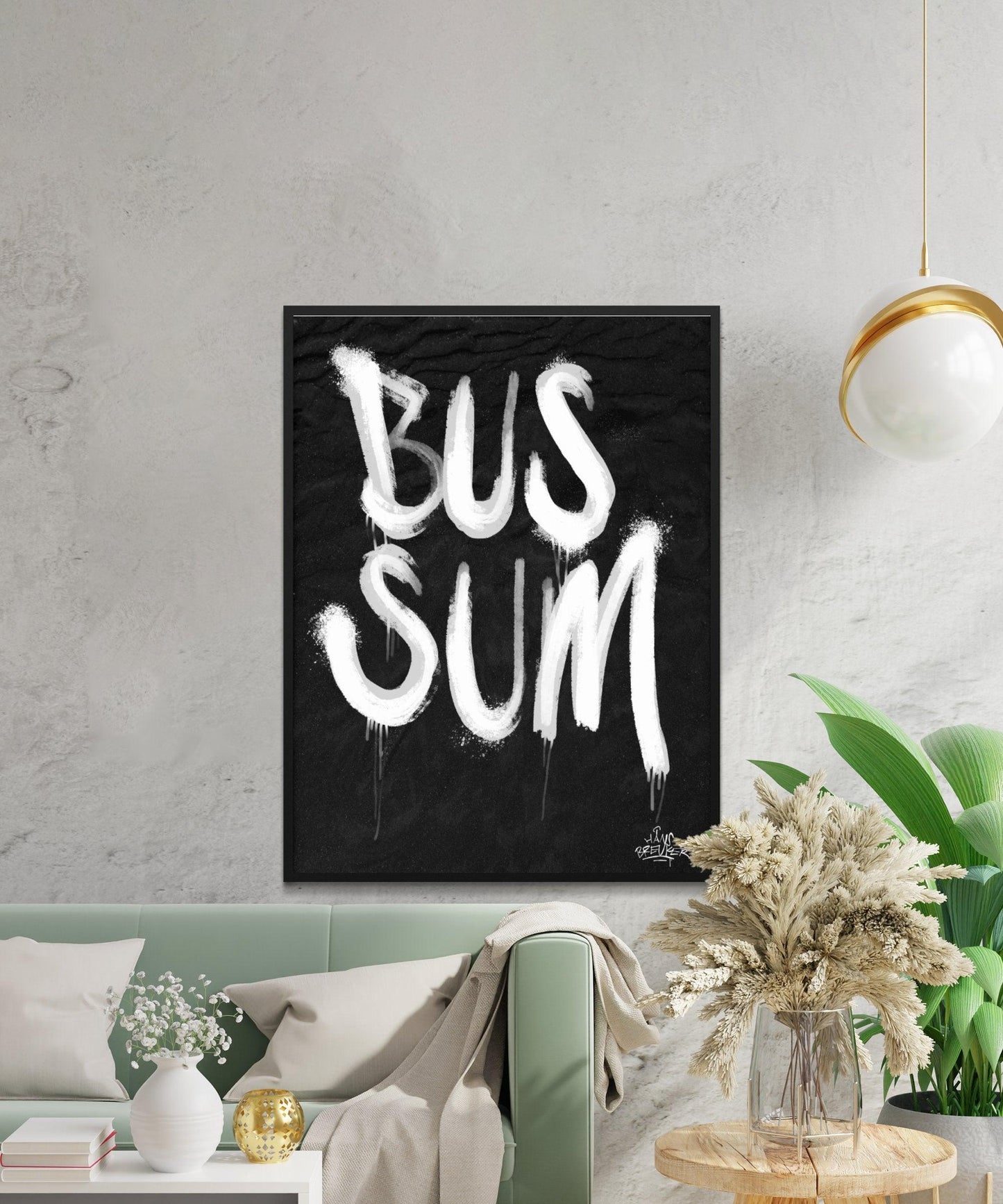 Kalligrafie Poster Bussum - Hans Breuker