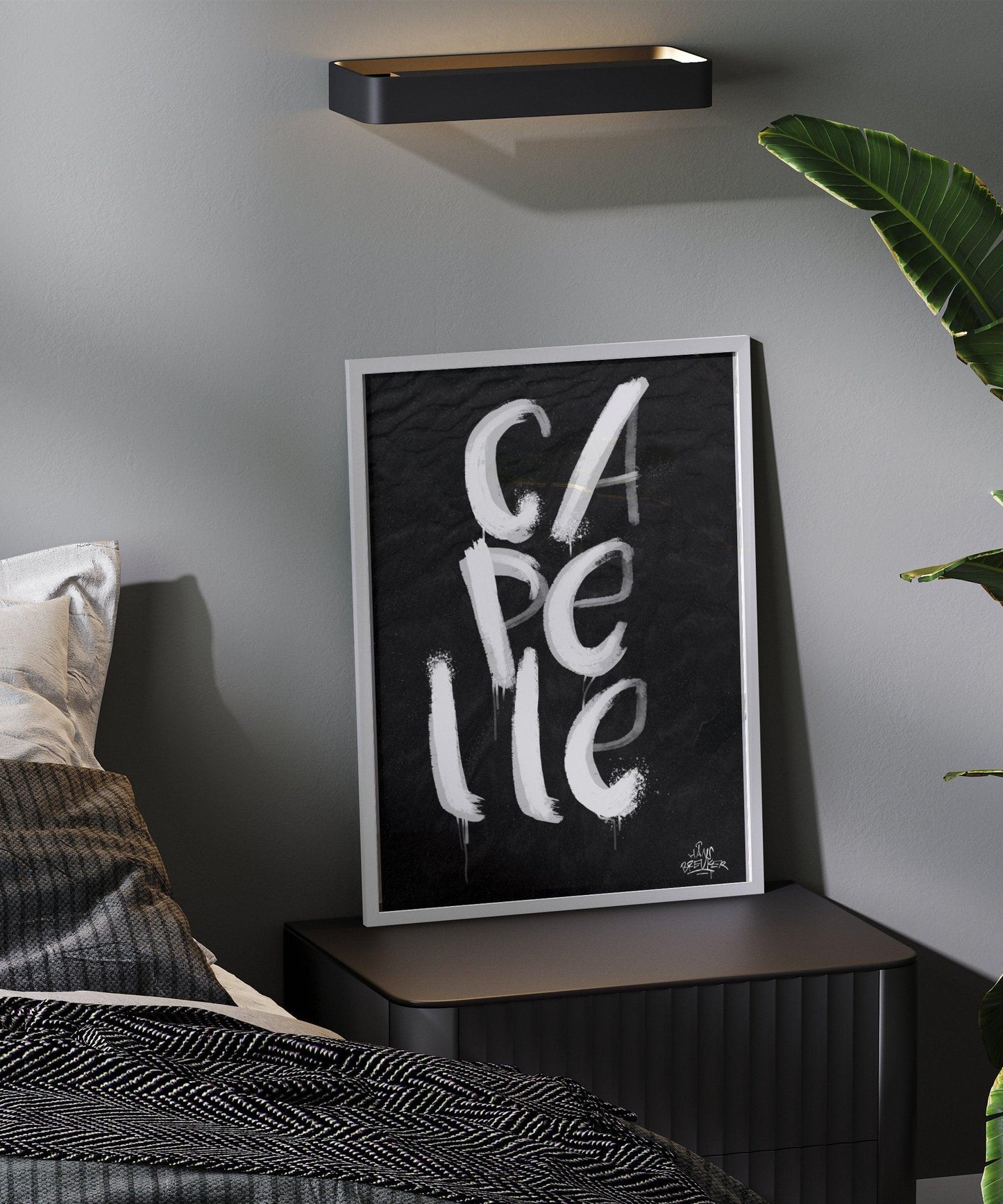 Kalligrafie Poster Capelle aan den Iijssel - Hans Breuker