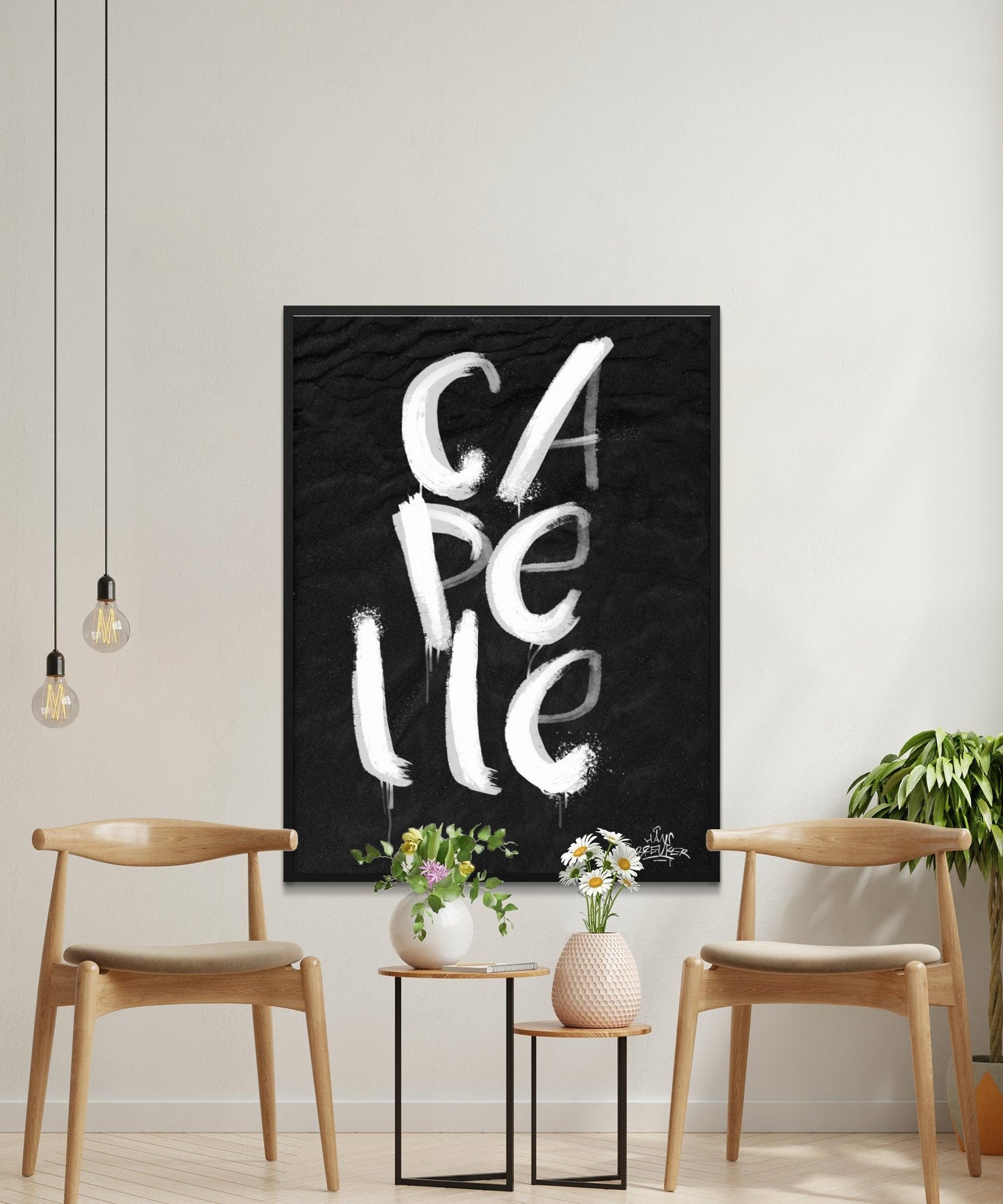 Kalligrafie Poster Capelle aan den Iijssel - Hans Breuker