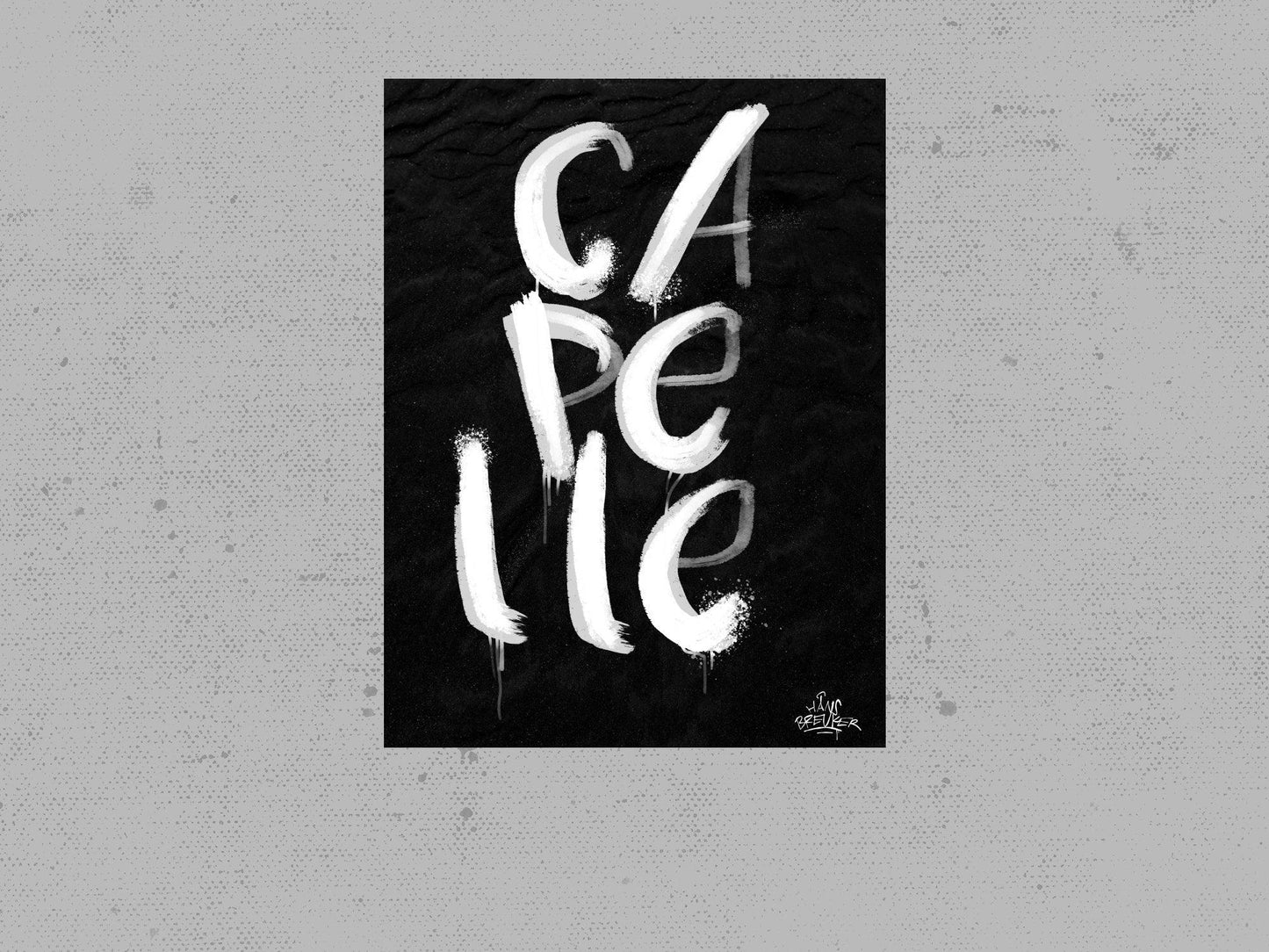 Kalligrafie Poster Capelle aan den Iijssel - Hans Breuker
