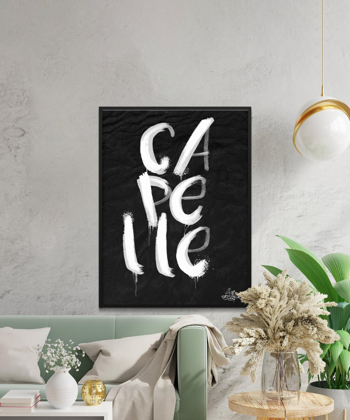 Kalligrafie Poster Capelle aan den Iijssel - Hans Breuker