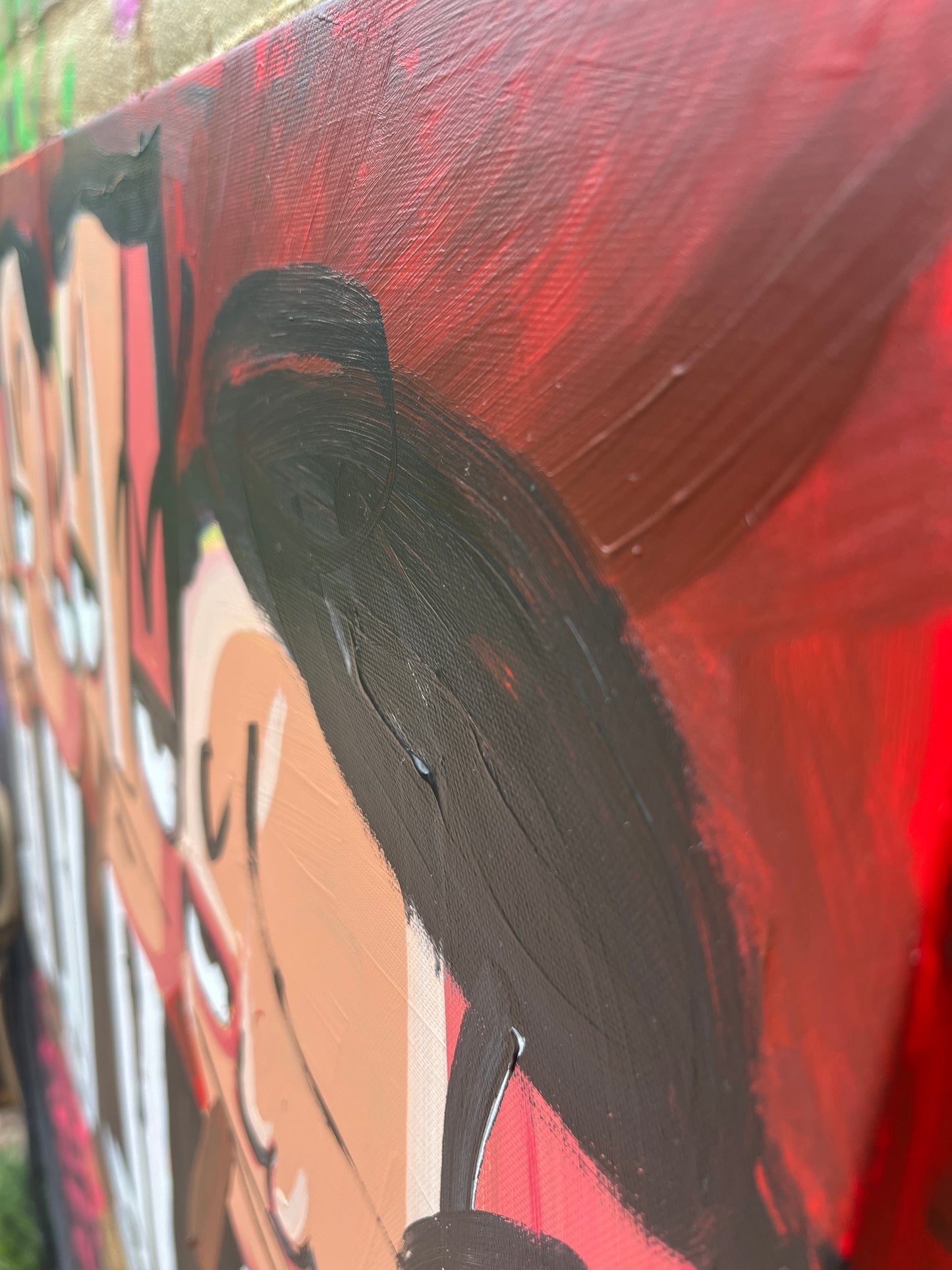 Coffee in the morning maffia. 80 x 60 cm.
